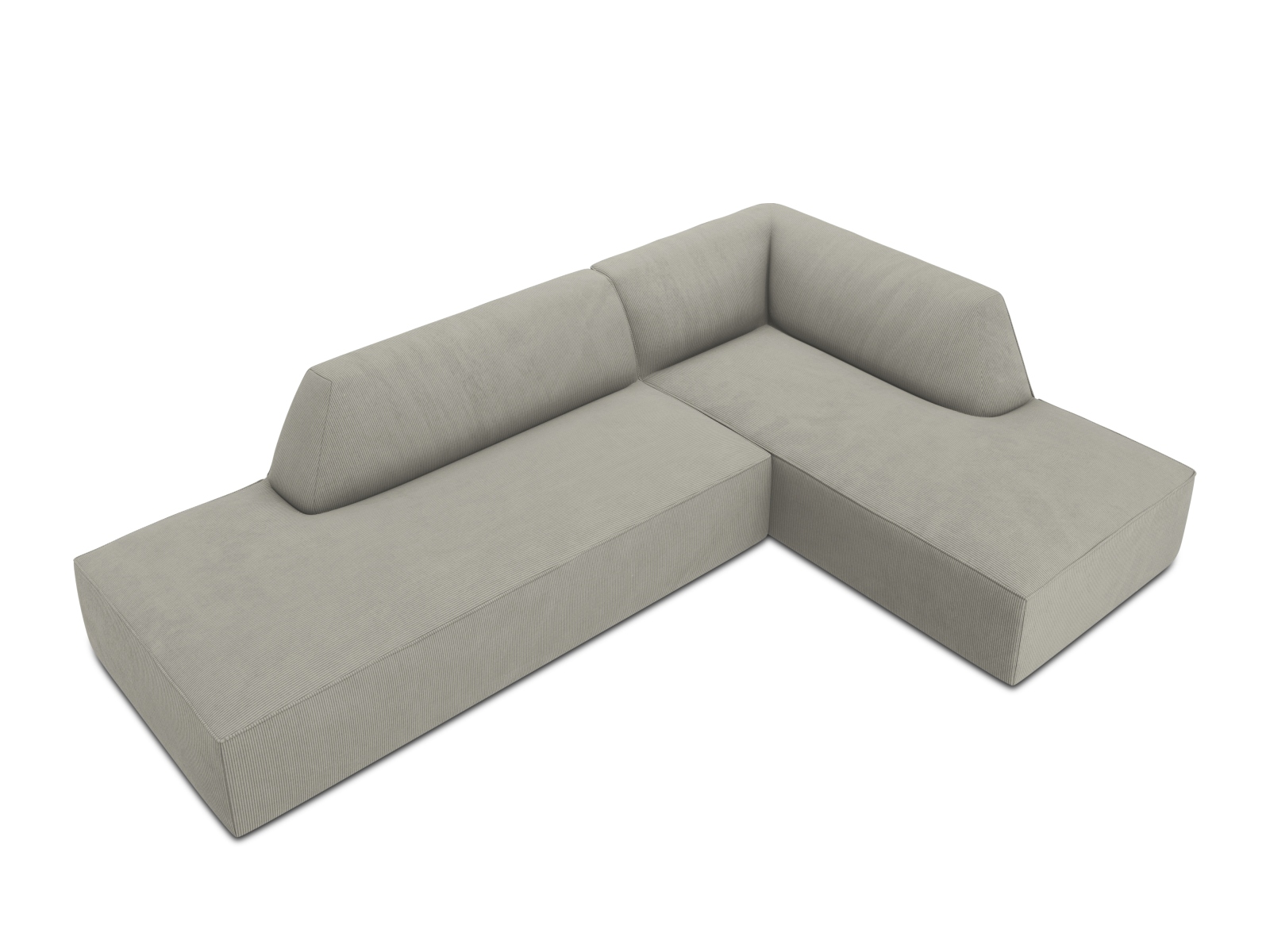 Modular Right Corner Sofa, "Ruby", 4 Seats, 273x180x69