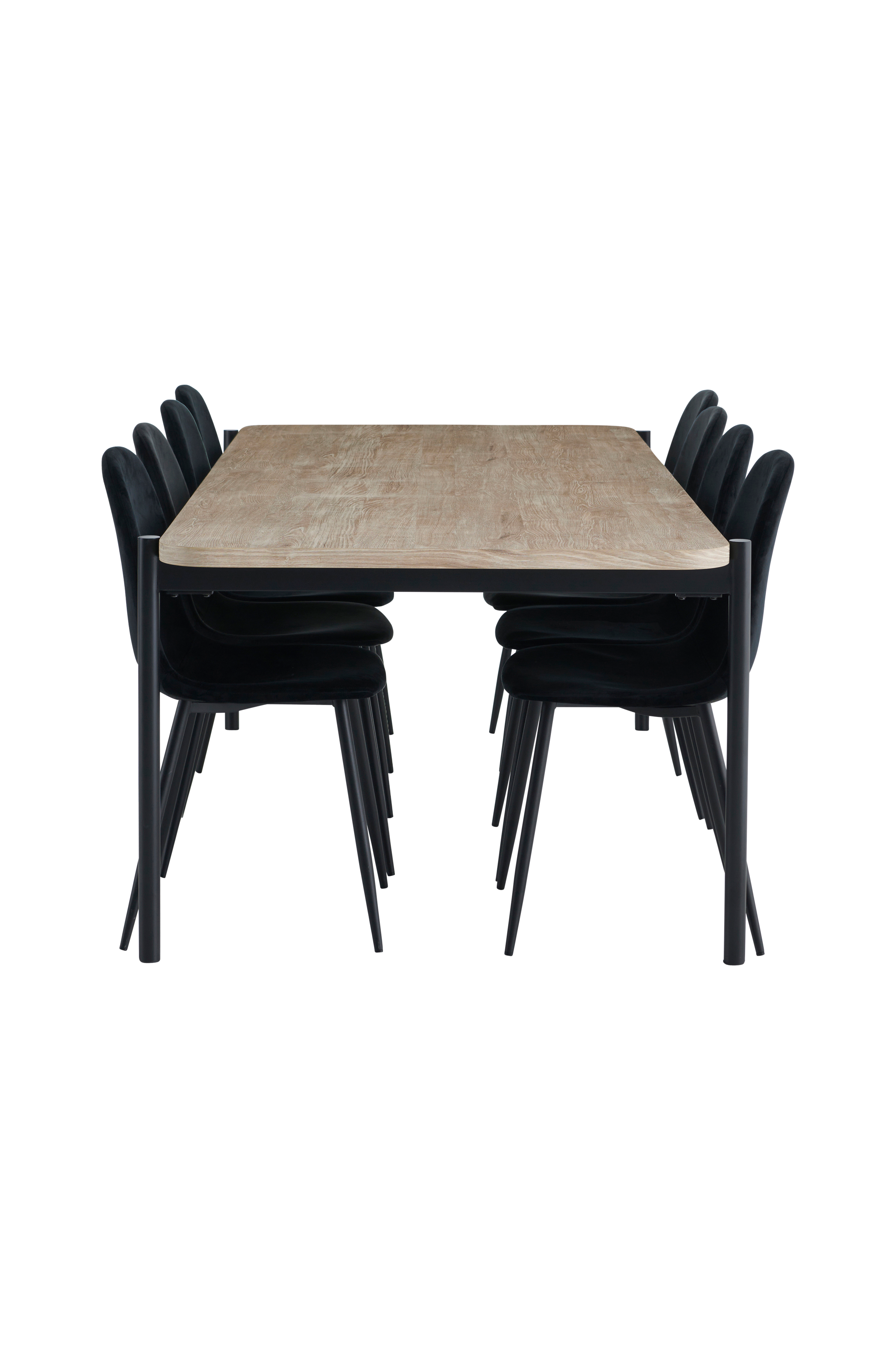Spisegruppe Gilda med 1 bord og 8 stoler