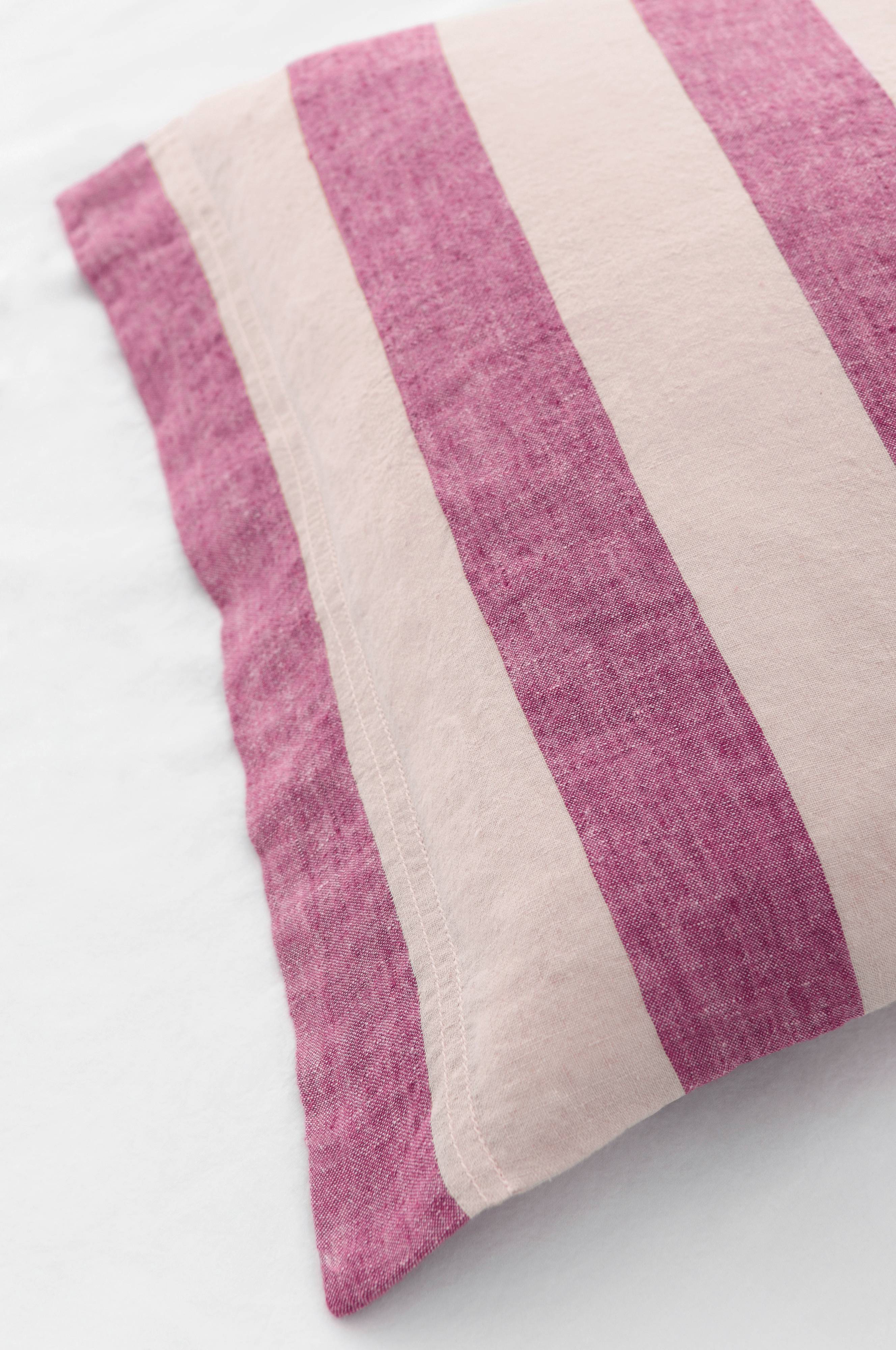 Putevar Candice Block Stripe i vasket lin