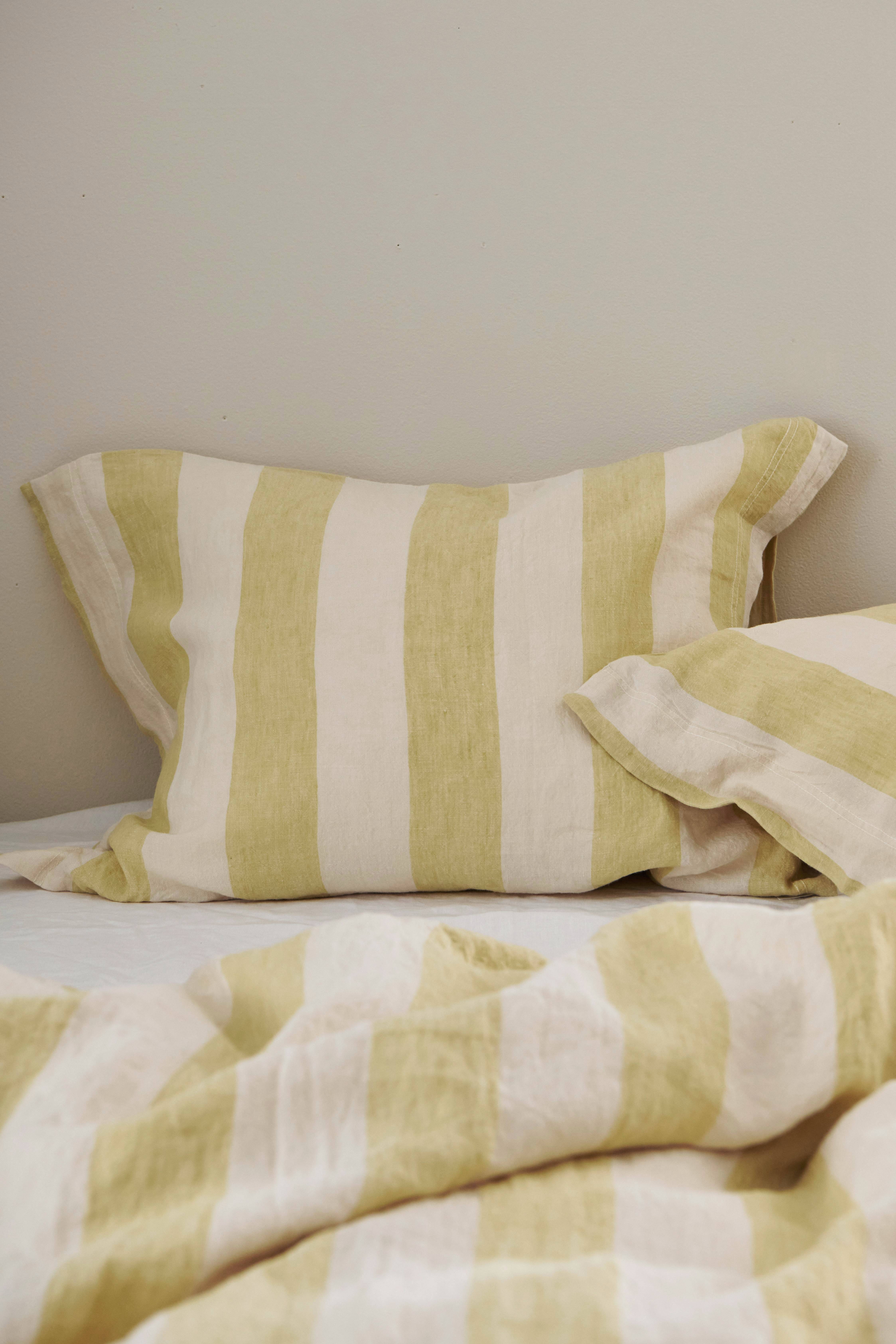 Putevar Candice Block Stripe i vasket lin