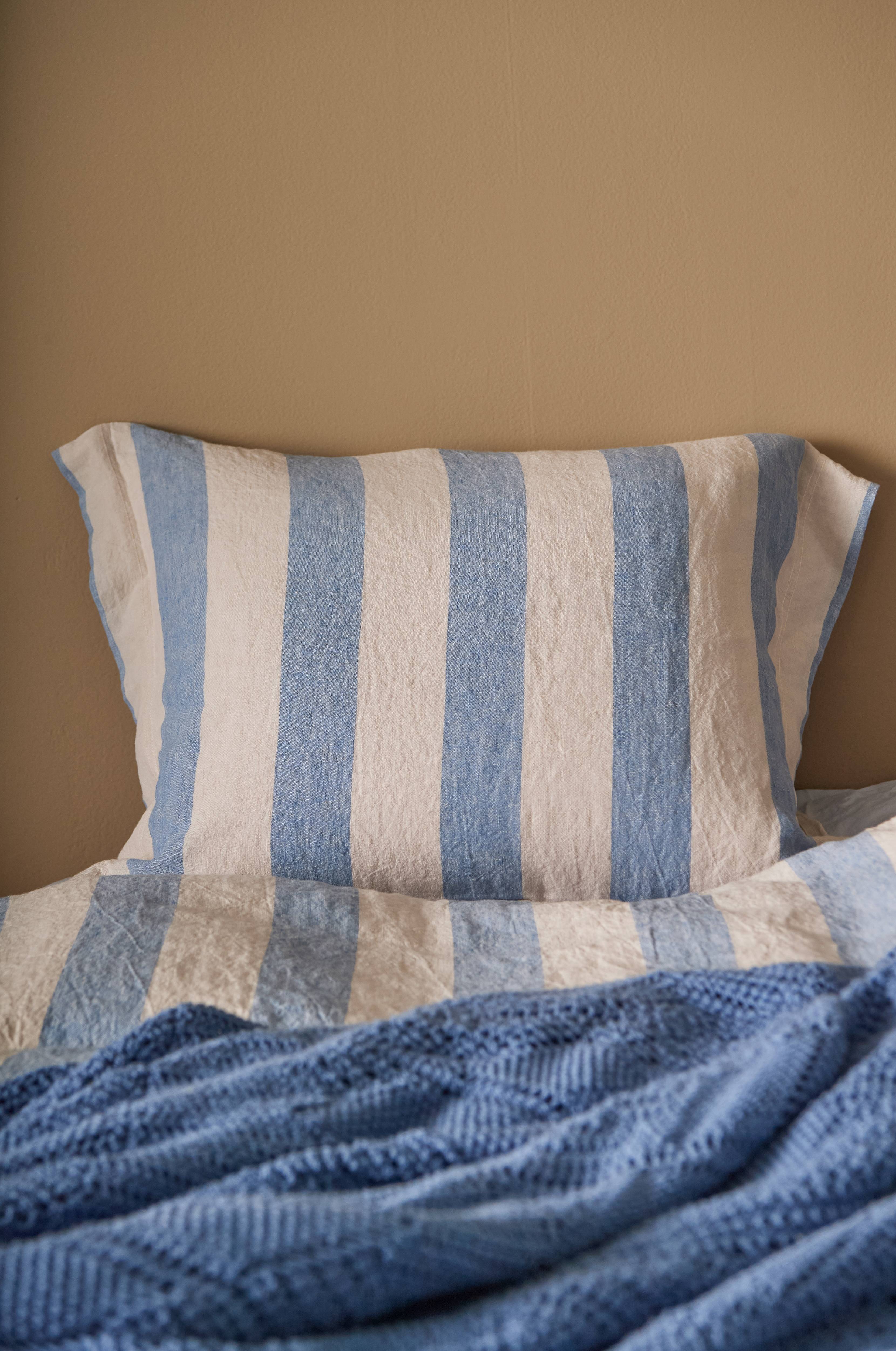 Putevar Candice Block Stripe i vasket lin