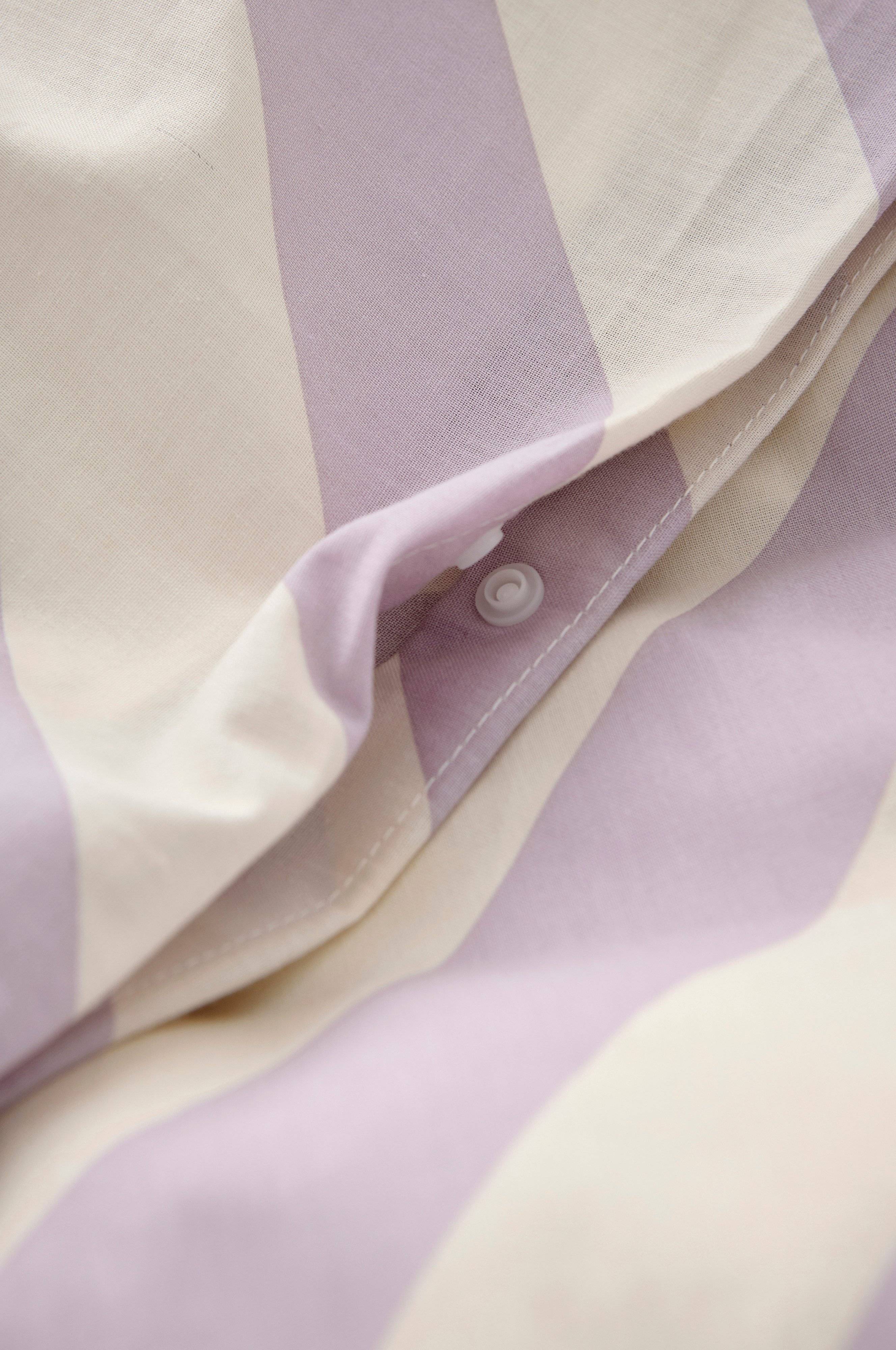 Dynetrekksett Diagonal Stripe i bomull 2 deler