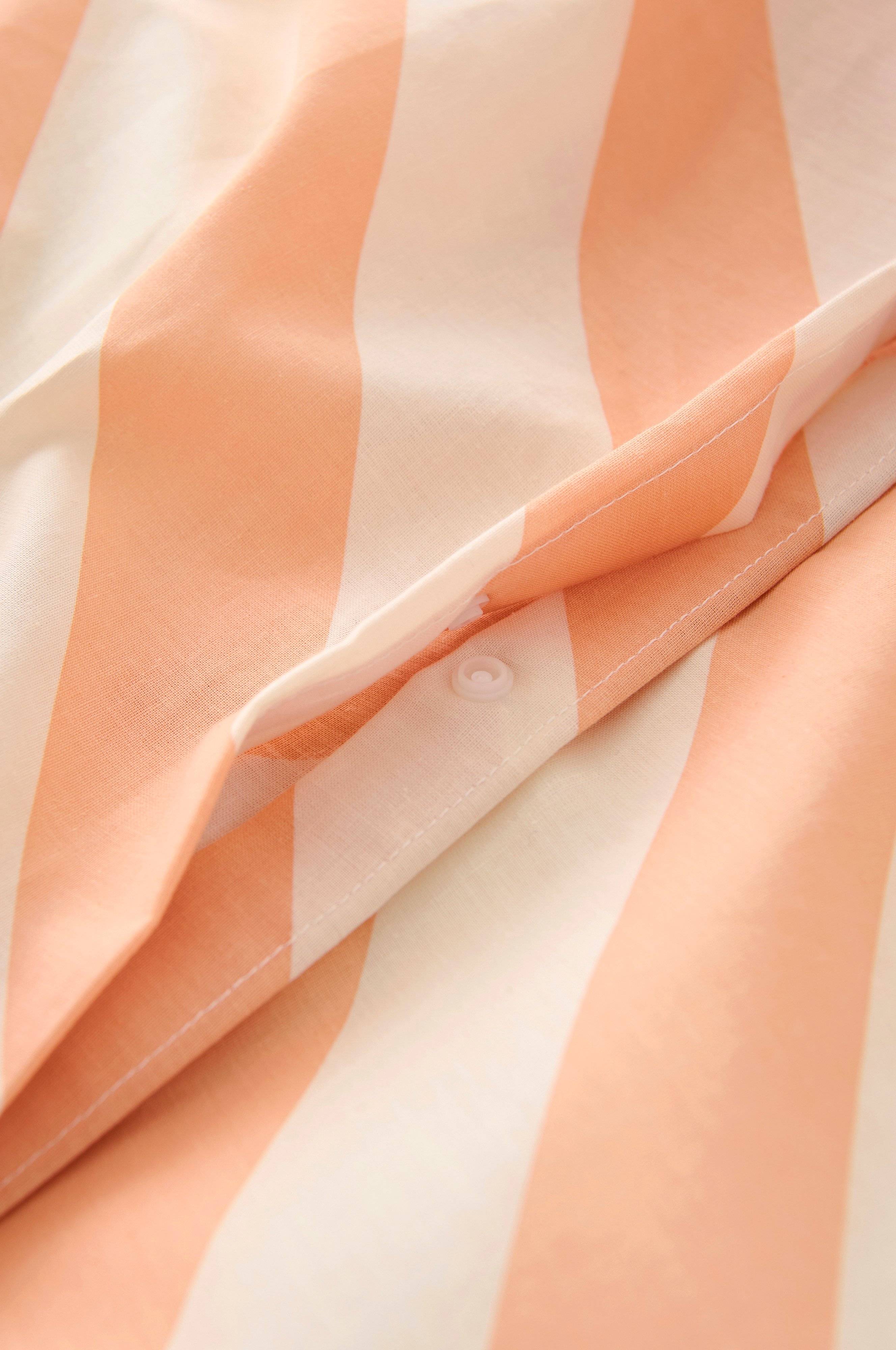 Dynetrekksett Diagonal Stripe i bomull 2 deler