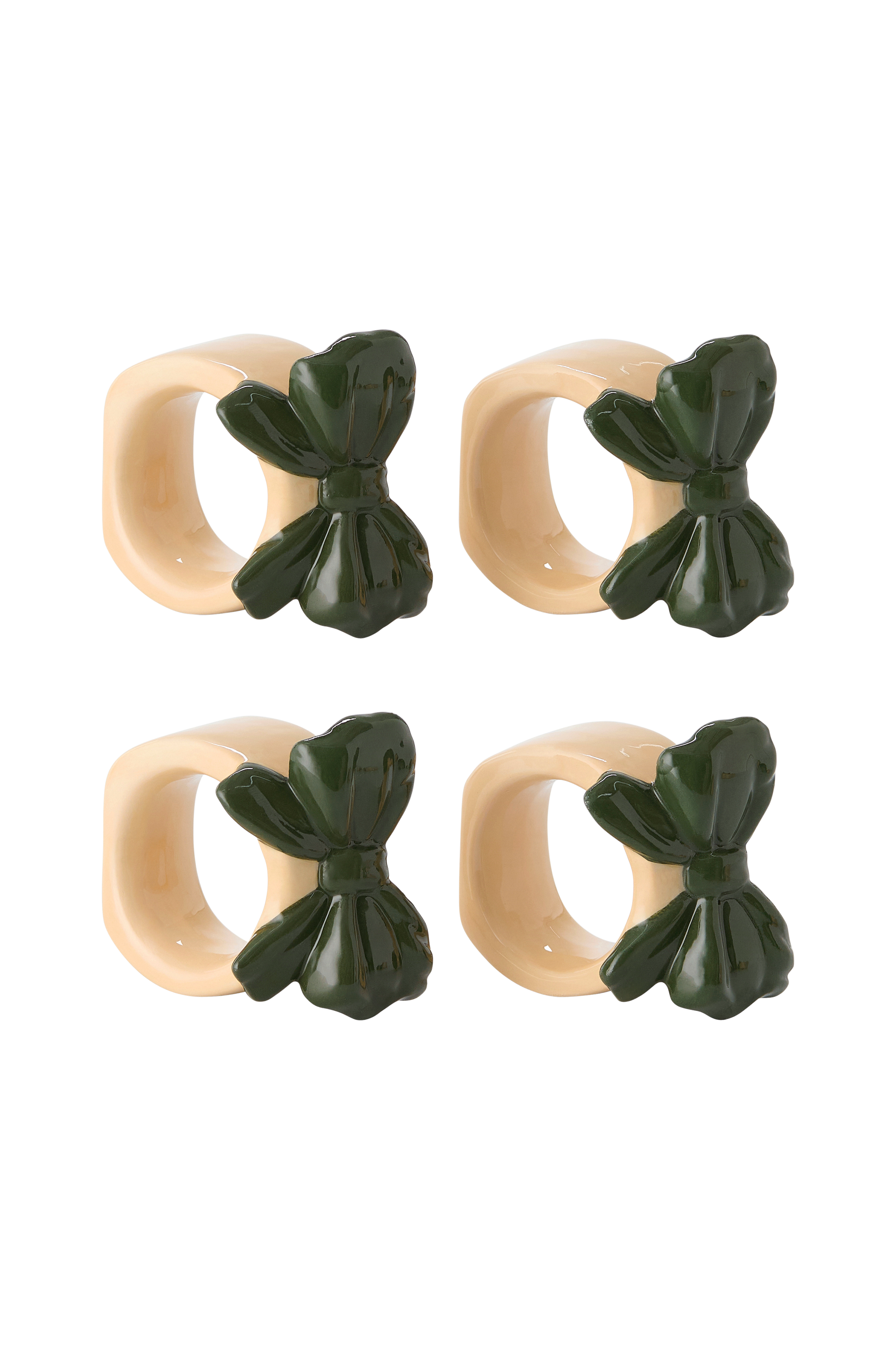 Serviettringer Bow 4-pakning
