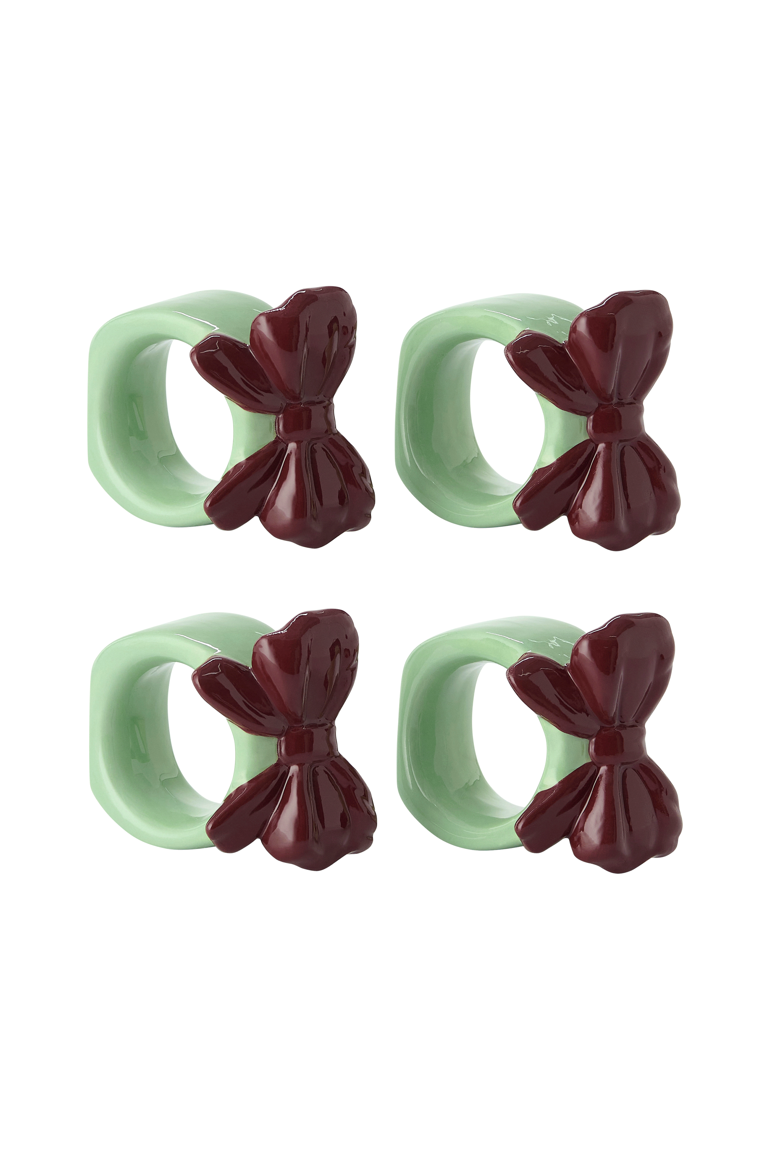 Serviettringer Bow 4-pakning