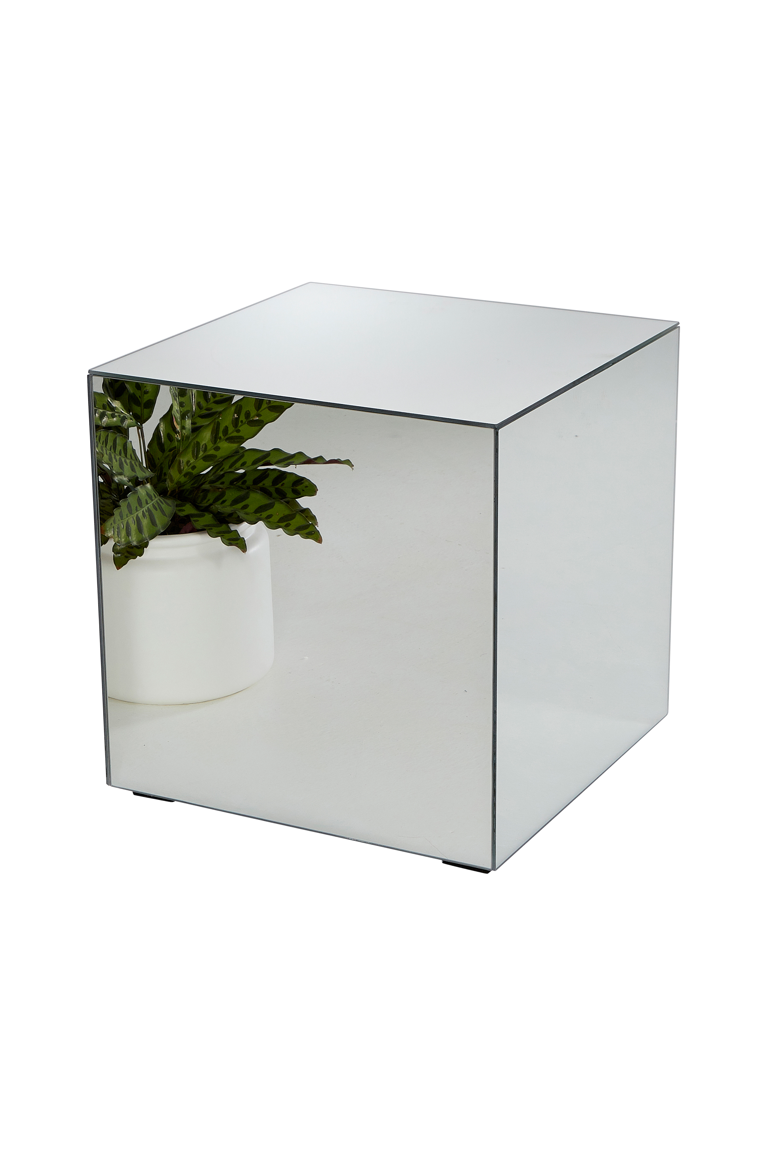Sidebord Kub med speilglass
