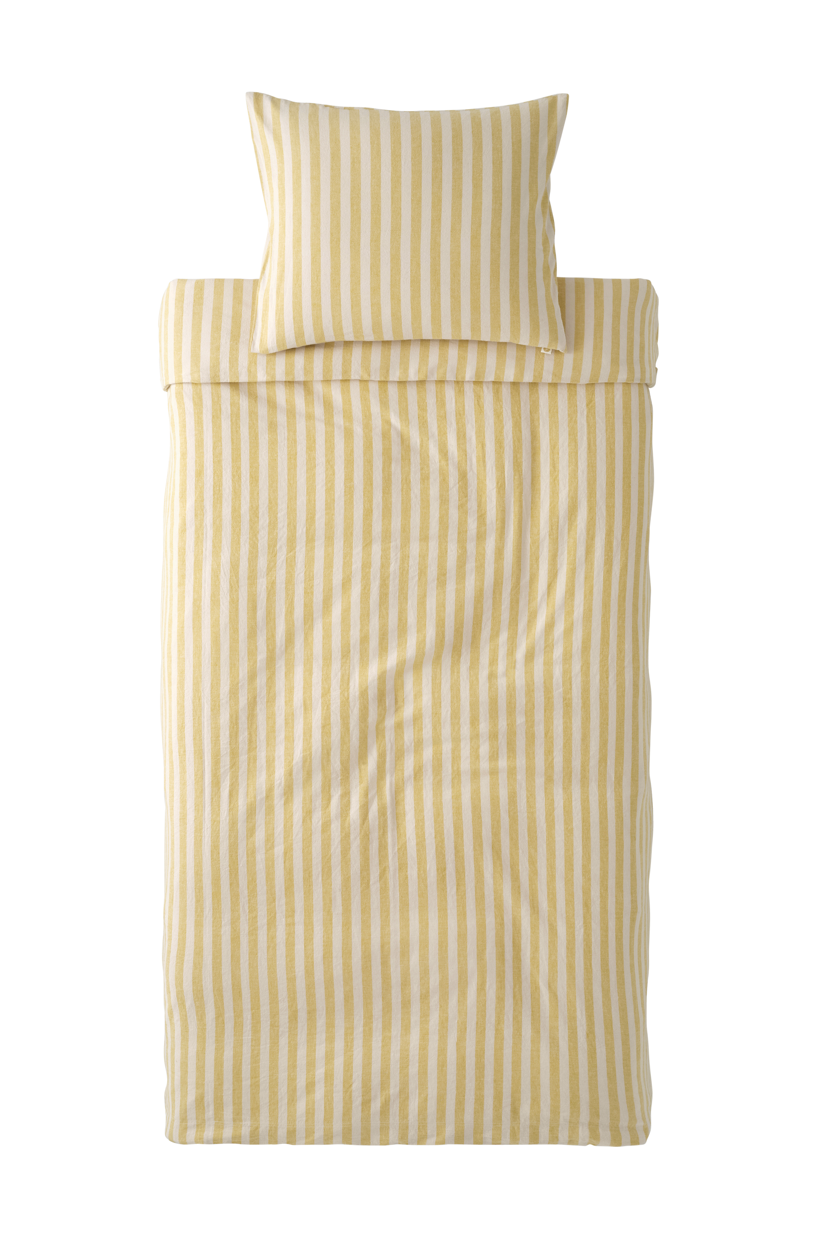 Sengesett Elly Classic Stripe i resirkulert halvlinne 2 eller 3 stykker