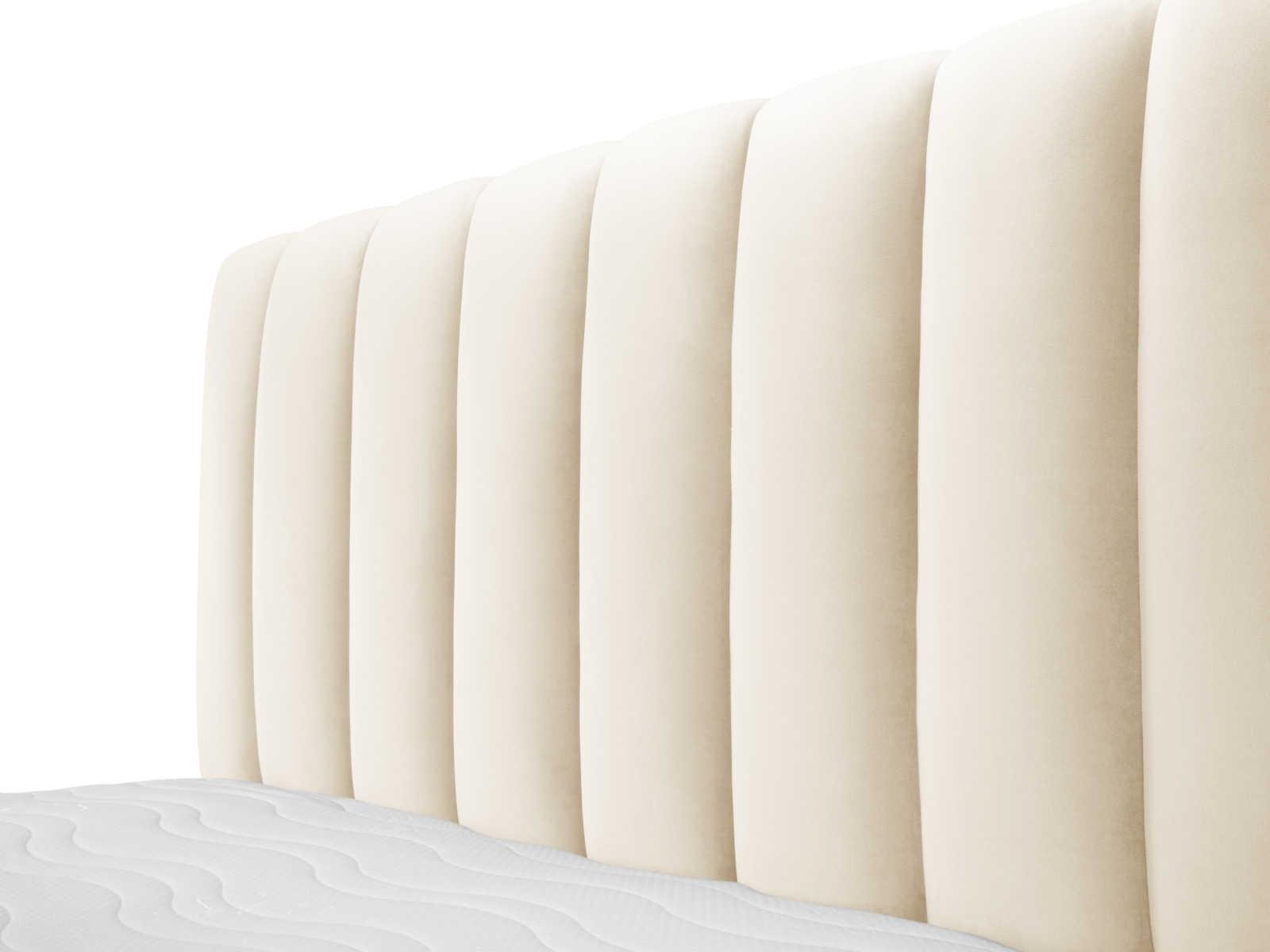 Velvet Storage Bed With Headboard, "Kelp", 165x230x125