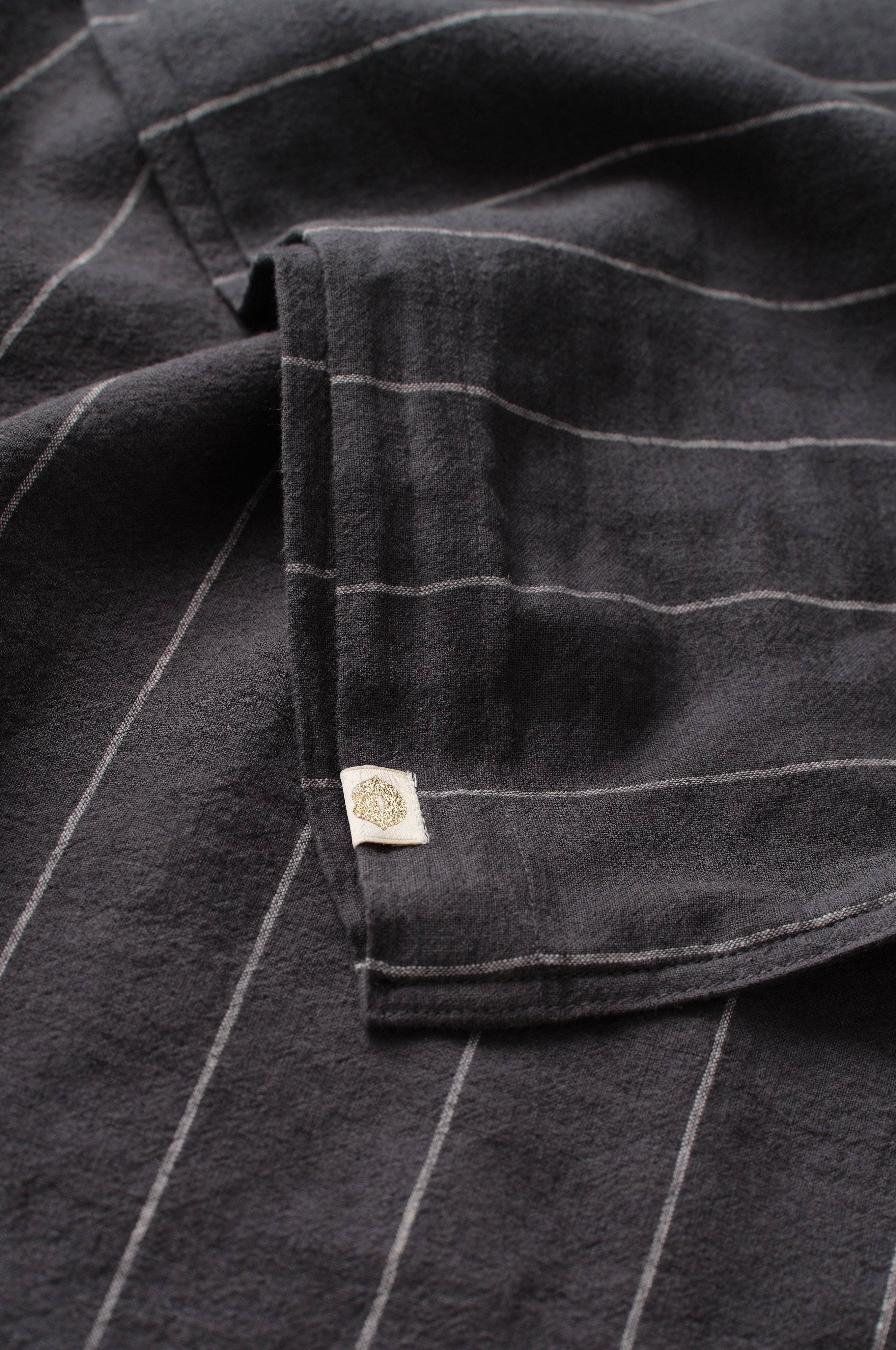Hodegjerdetrekk Elly Thin Stripe i resirkulert halvlinne