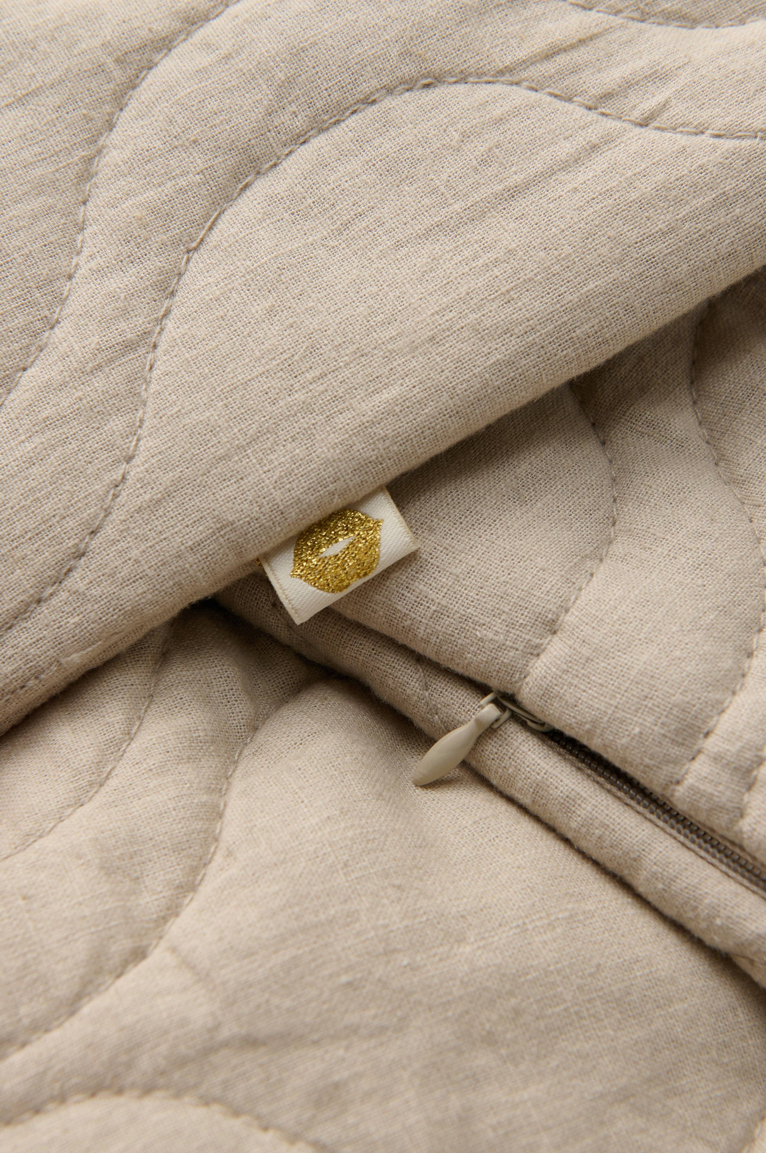 Putetrekk Elly Quilted i resirkulert halvlinne