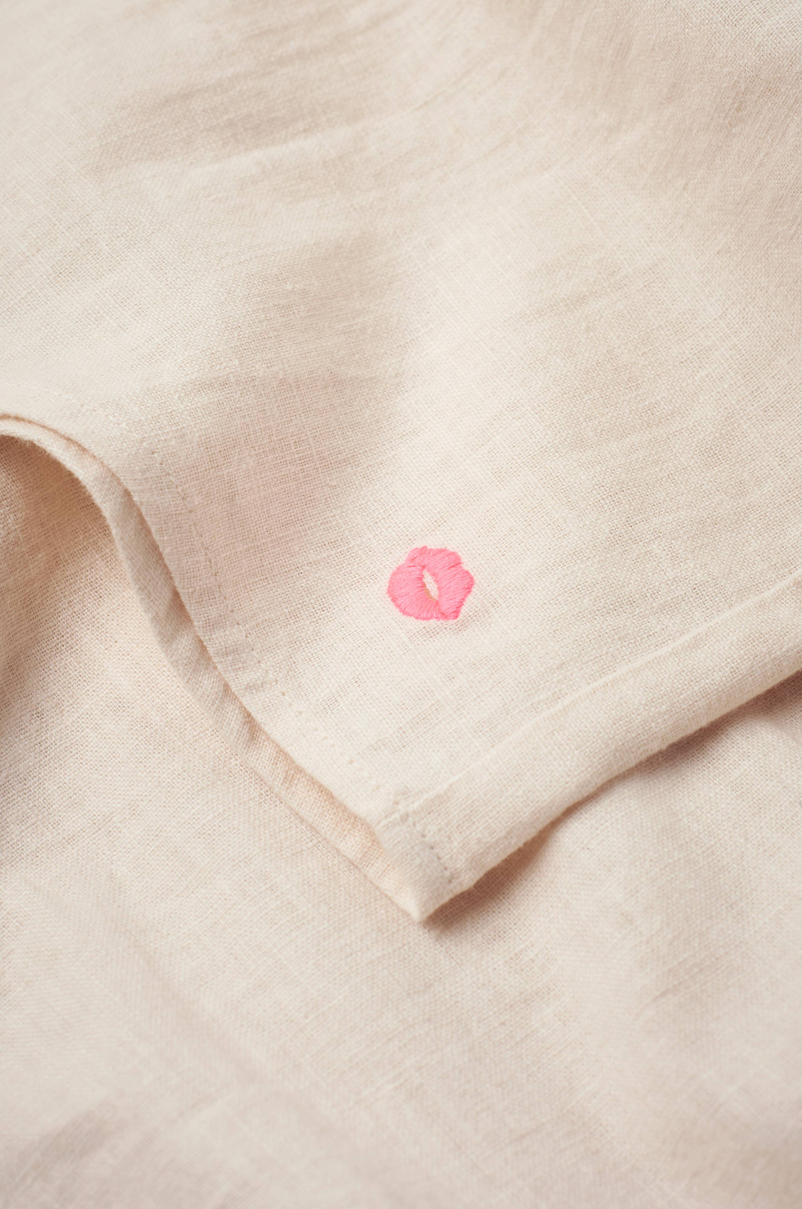 Pysjamasskjorte Long Sleeve Shirt Elly i resirkulert halvlinne