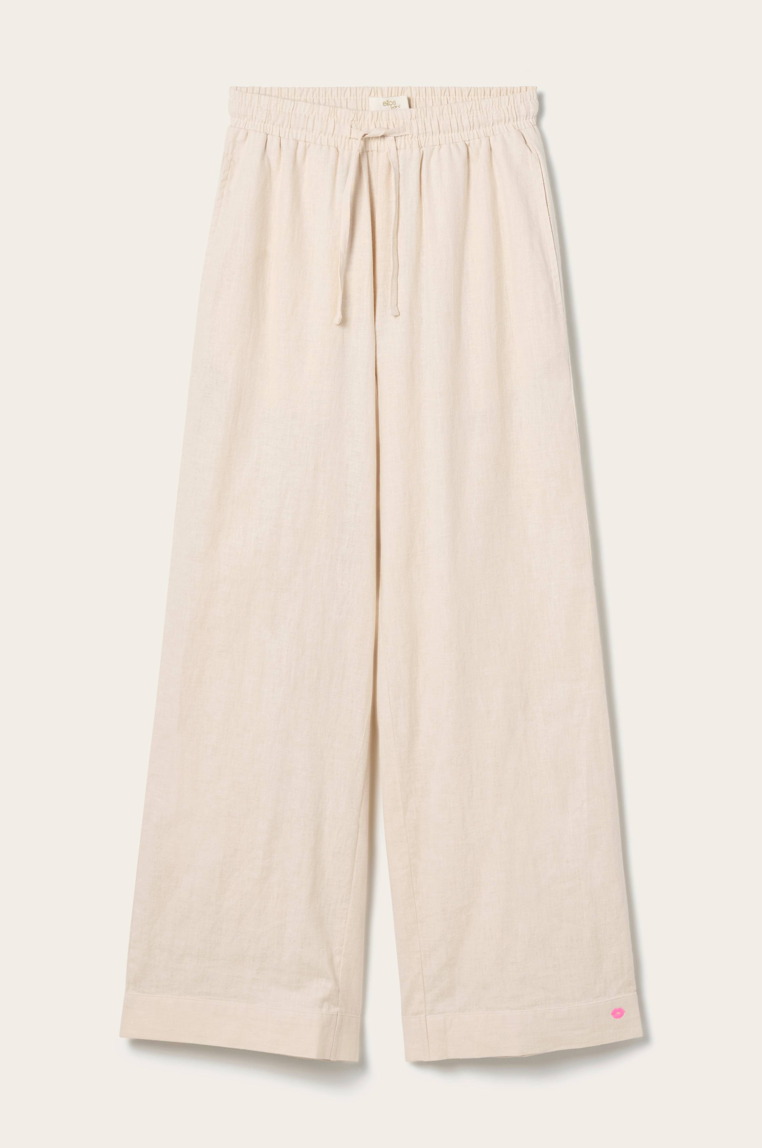 Pysjbukser Pyjama Pant Elly i resirkulert halvlinne