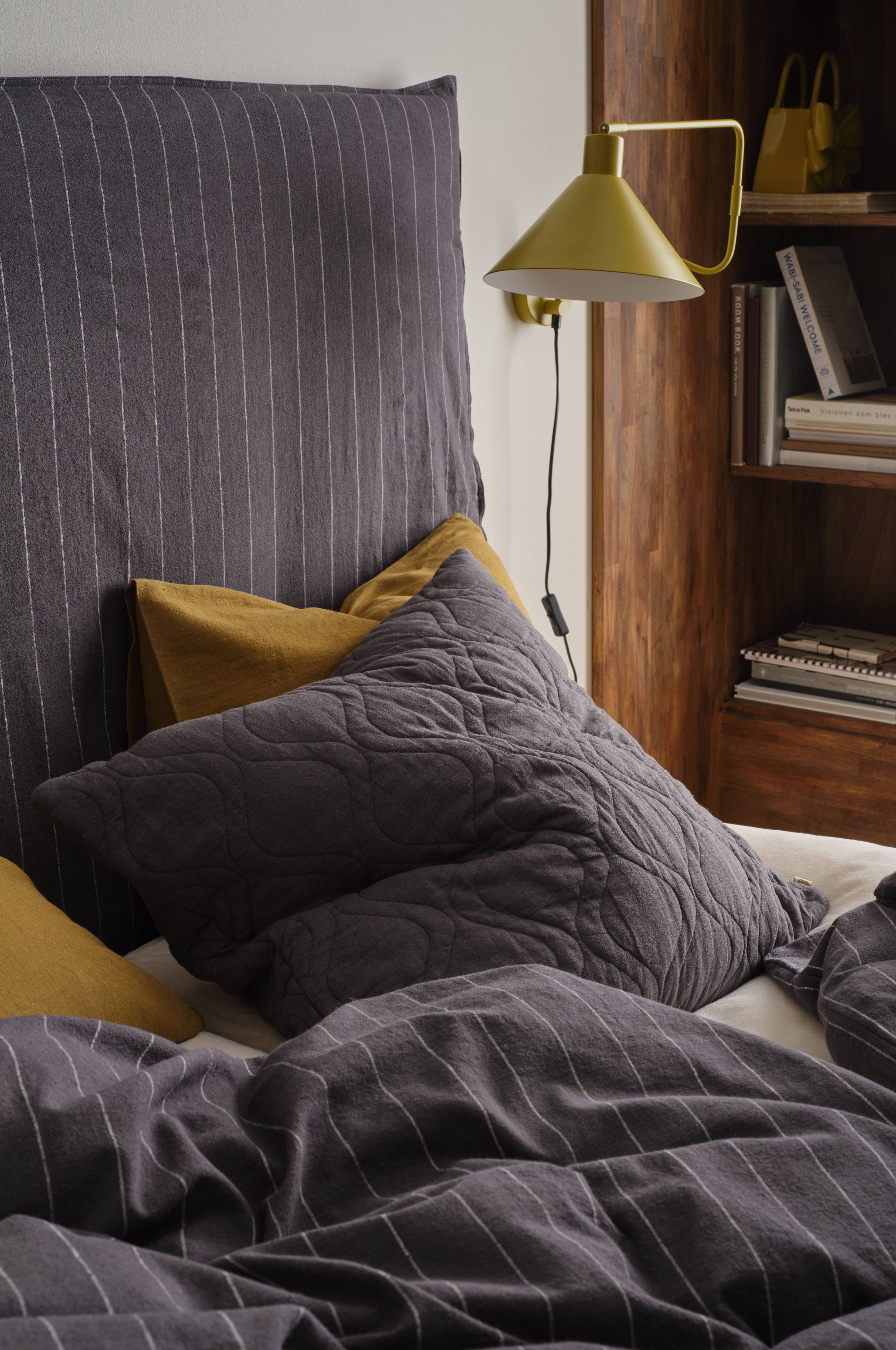 Putetrekk Elly Quilted i resirkulert halvlinne