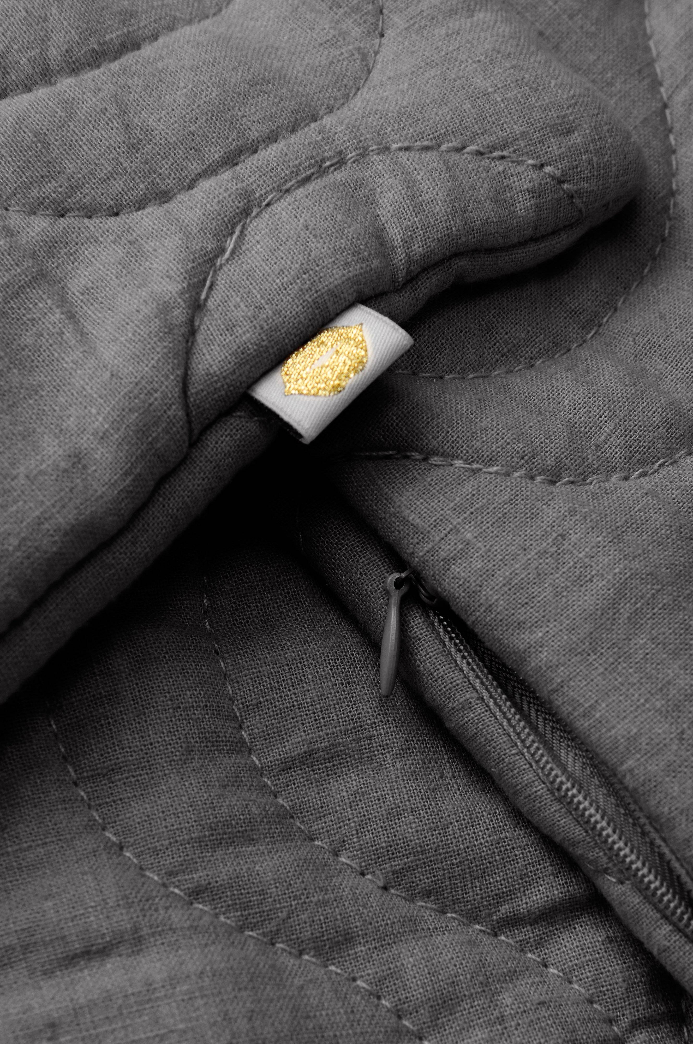 Putetrekk Elly Quilted i resirkulert halvlinne