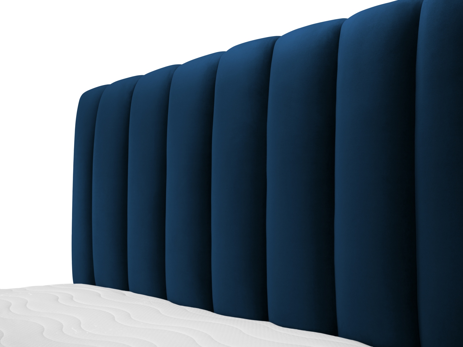 Velvet Storage Bed With Headboard, "Kelp", 165x230x125