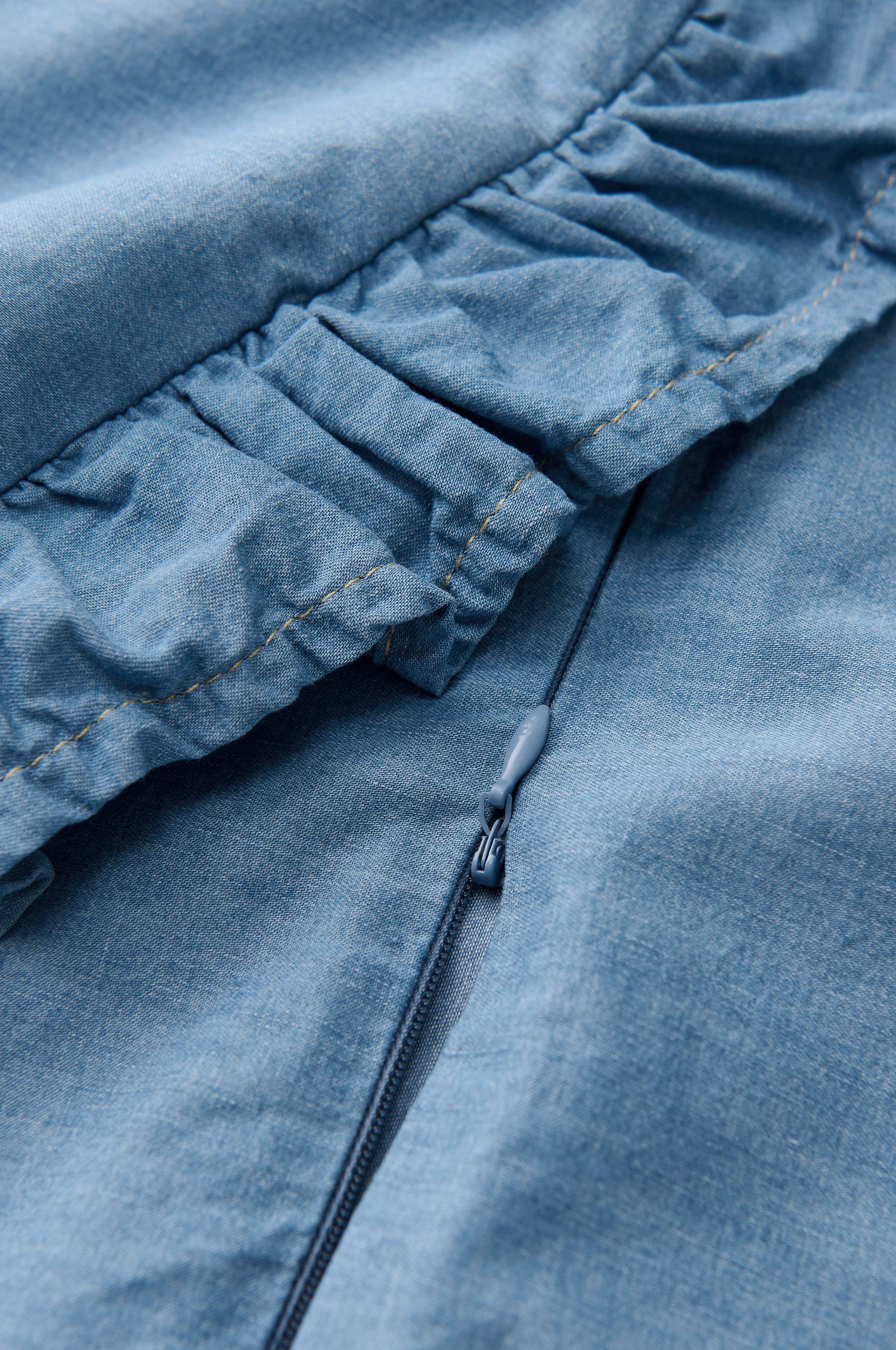 Putetrekk Denim Frill