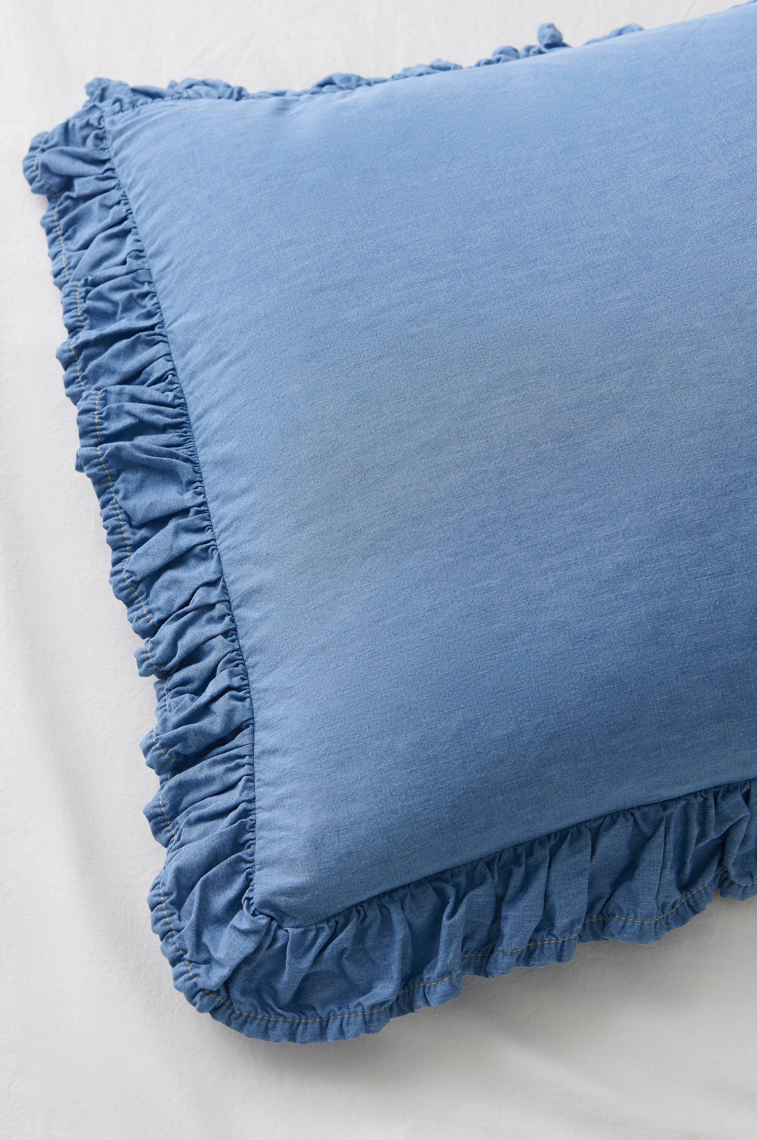 Putetrekk Denim Frilled