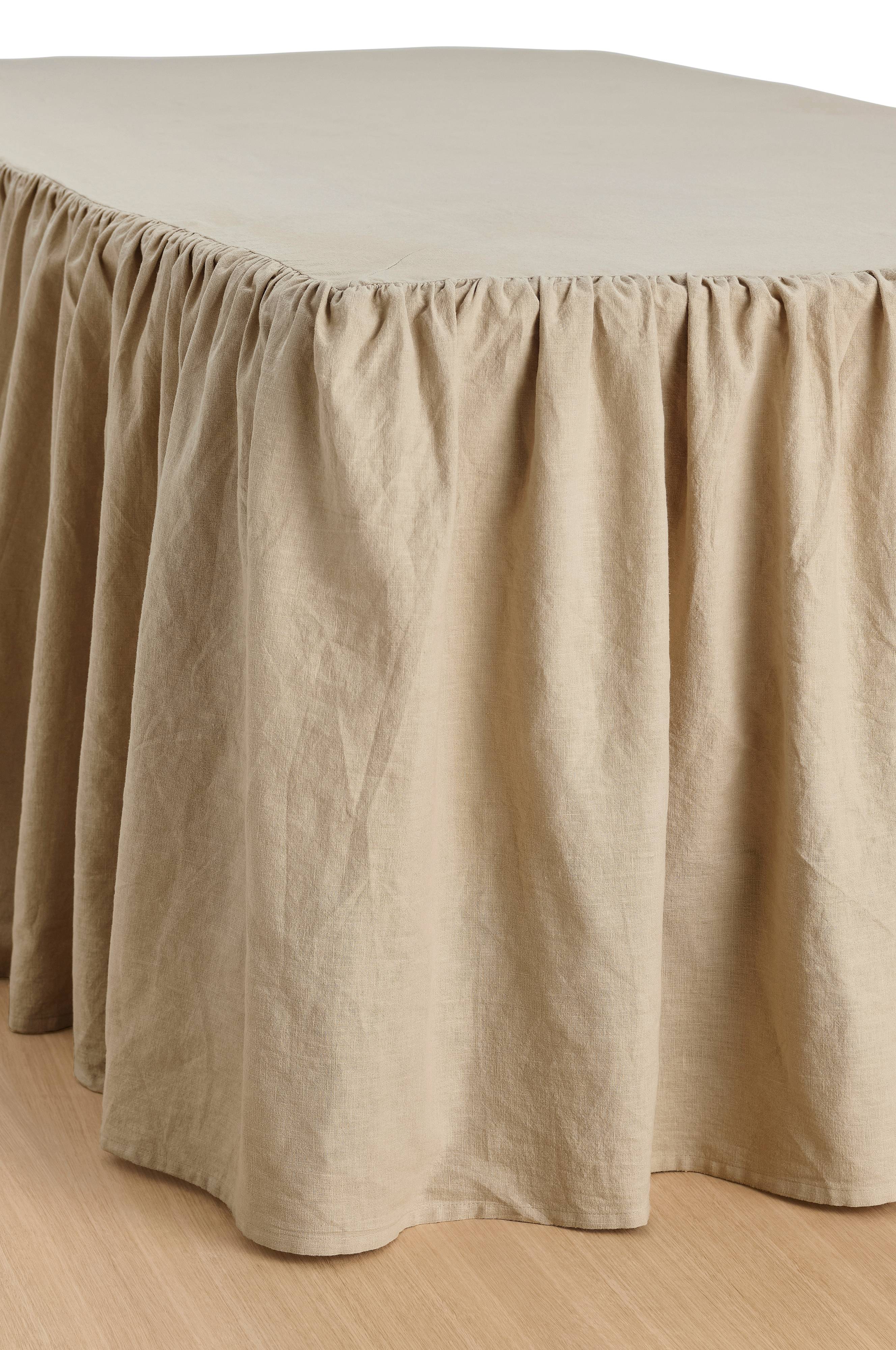 Sengekappe Elly Frilled i resirkulert halvlinne