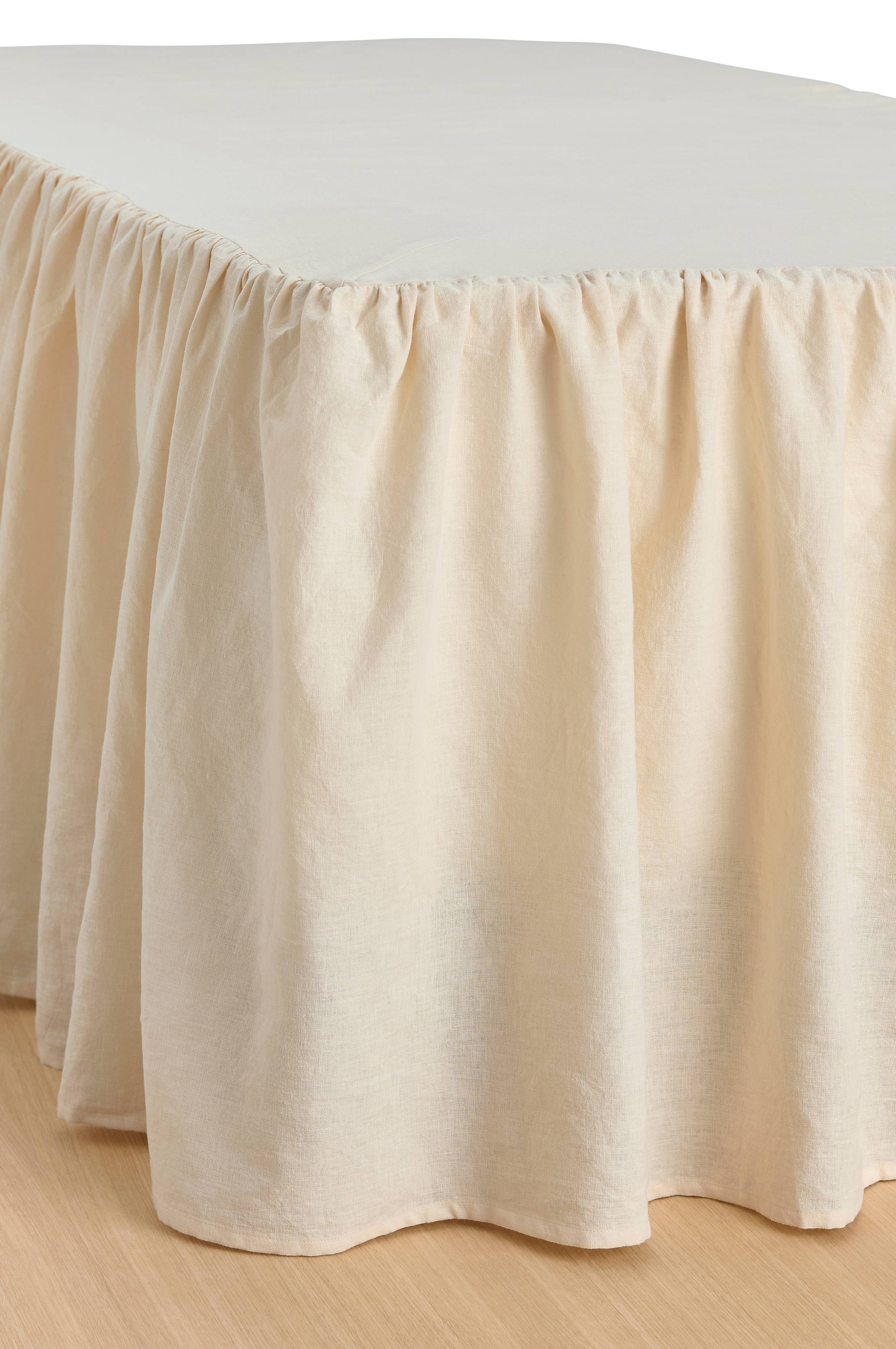 Sengekappe Elly Frilled i resirkulert halvlinne