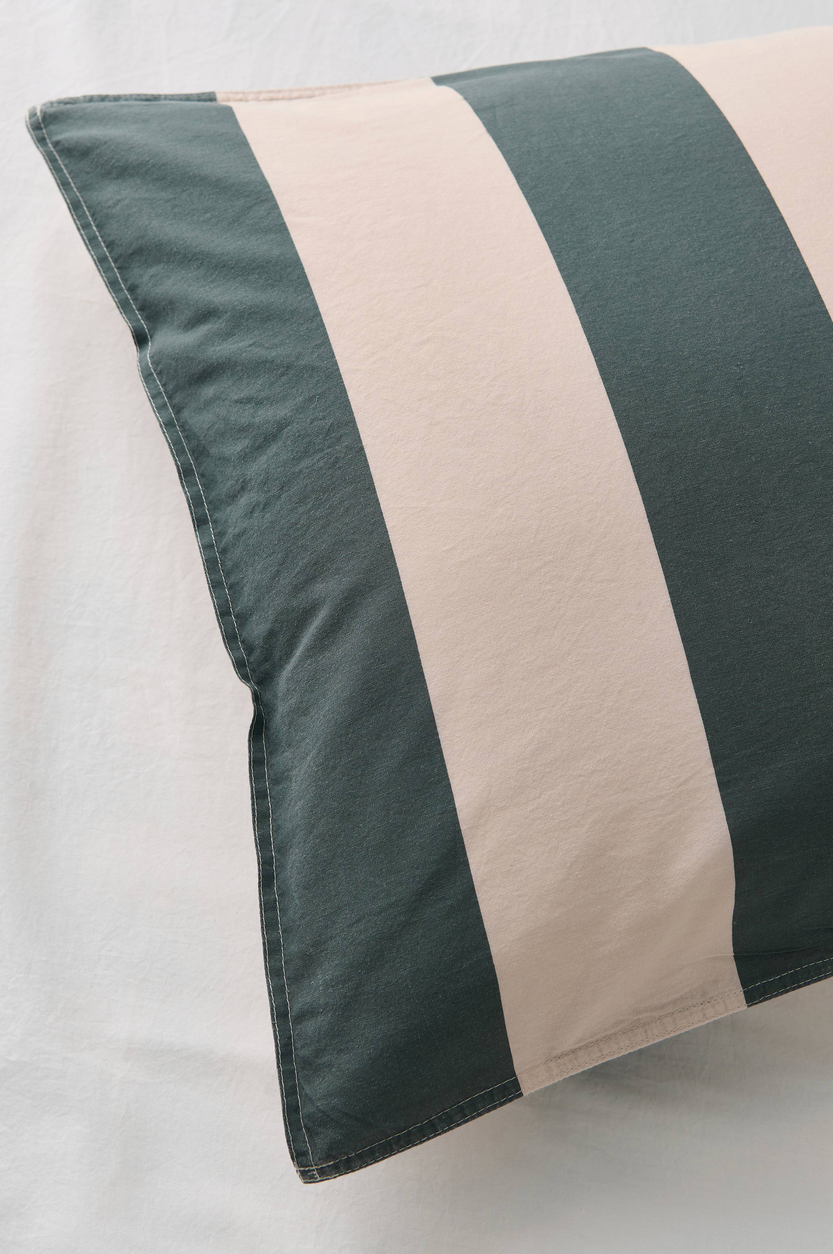Putetrekk Rania Block Stripe i vintagevasket bomull