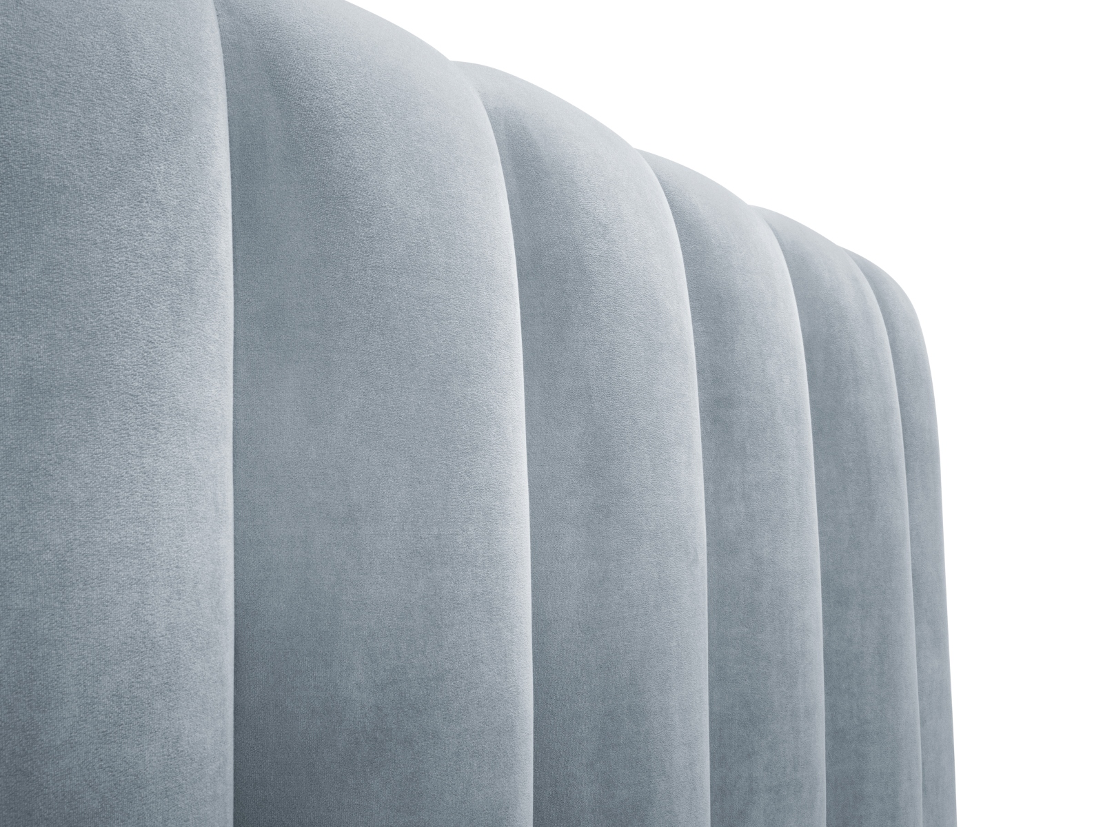 Velvet Storage Bed With Headboard, "Kelp", 185x230x125