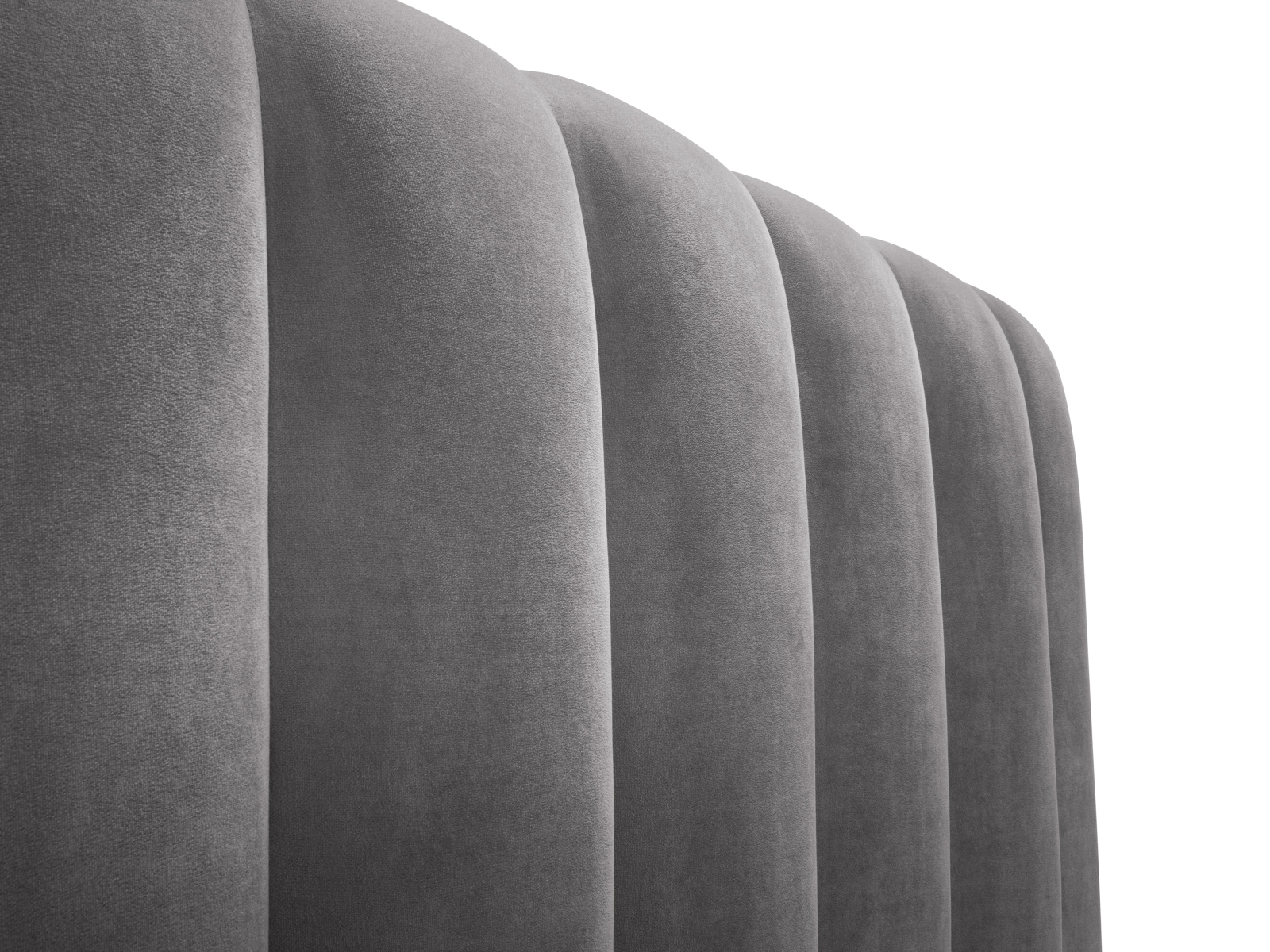 Velvet Storage Bed With Headboard, "Kelp", 205x230x125