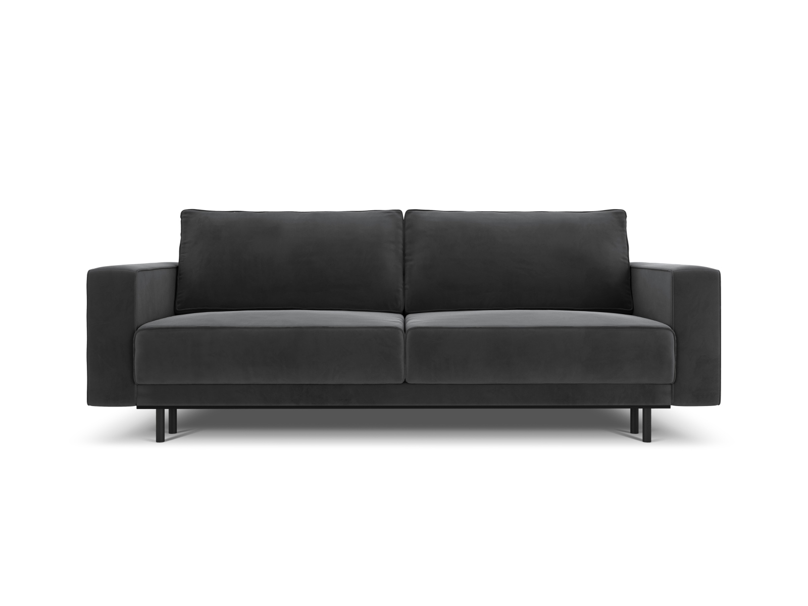 Velvet Sofa With Bed Function And Box, "Caro", 3 Seats, 236x97x93