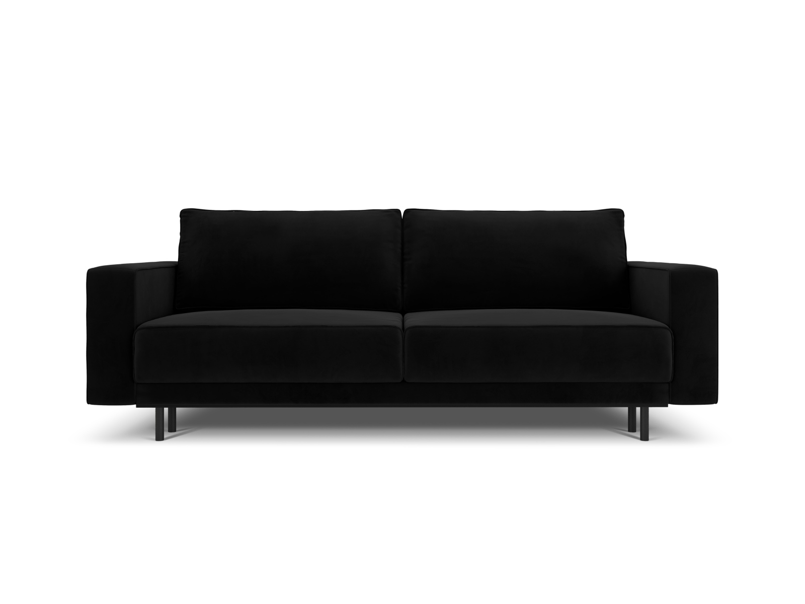 Velvet Sofa With Bed Function And Box, "Caro", 3 Seats, 236x97x93