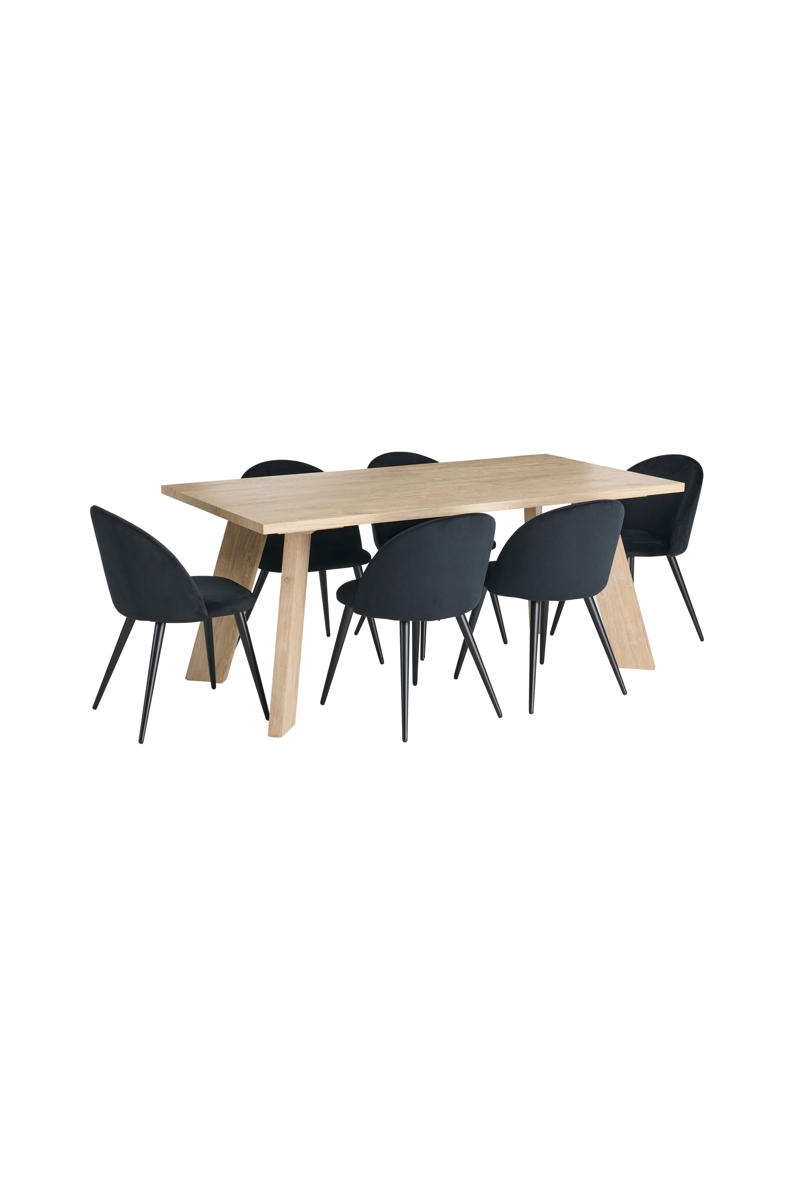 Country spisegruppe med 1 bord + 6 stoler