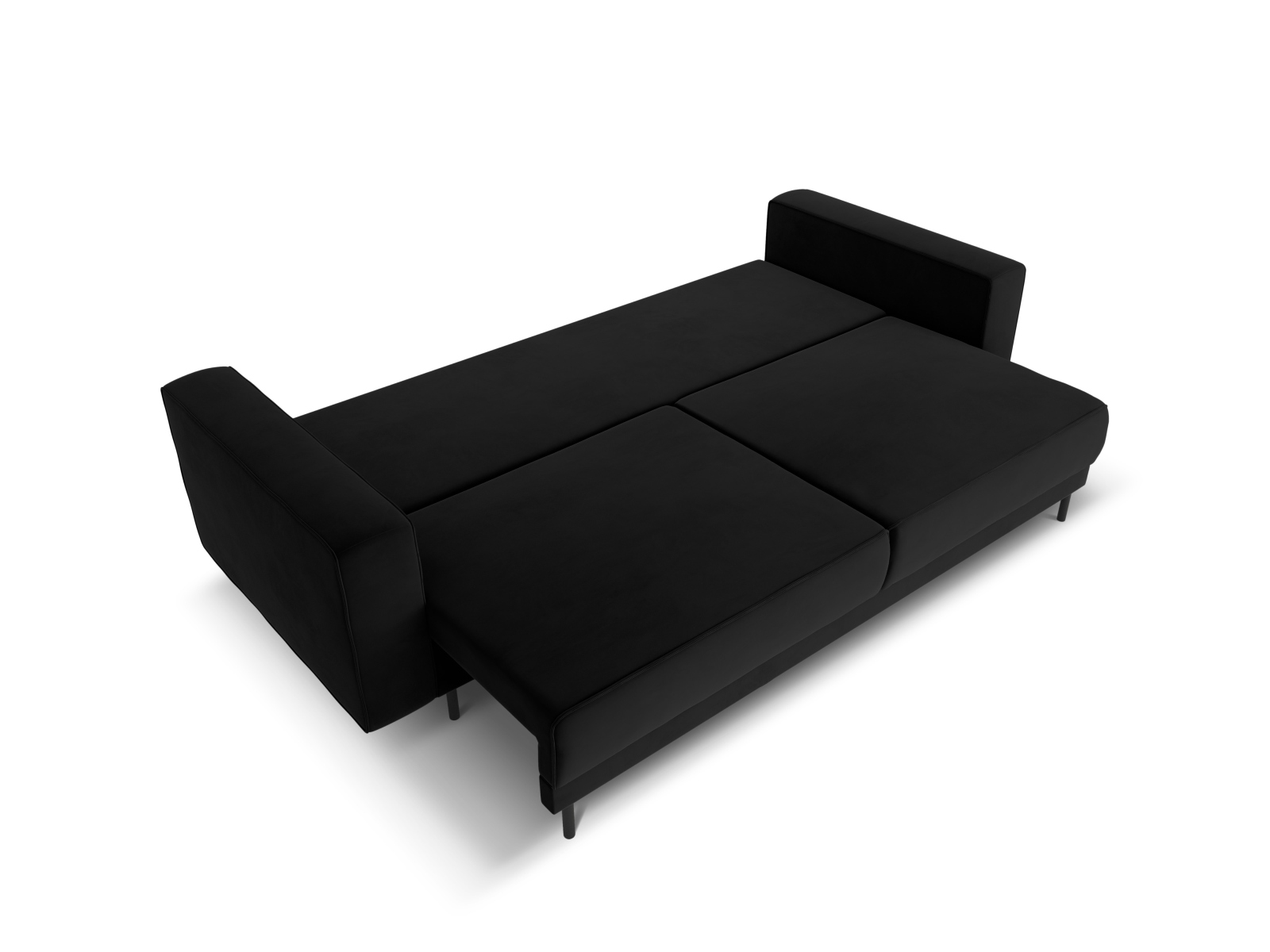 Velvet Sofa With Bed Function And Box, "Caro", 3 Seats, 236x97x93