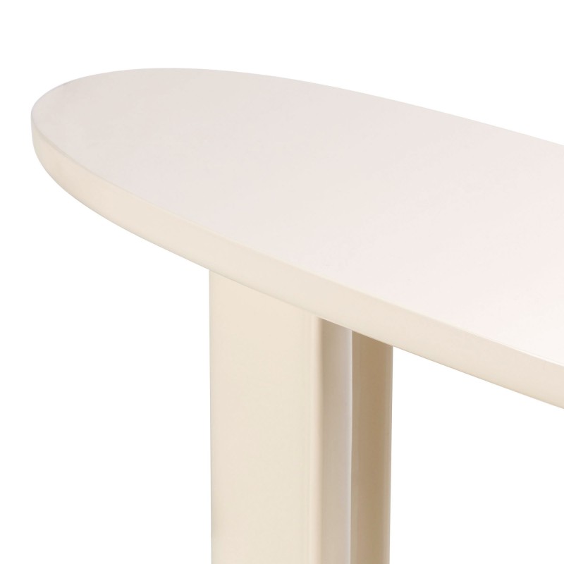 Biurko/konsola Puro 120 cm, jasnobeżowe, glossy