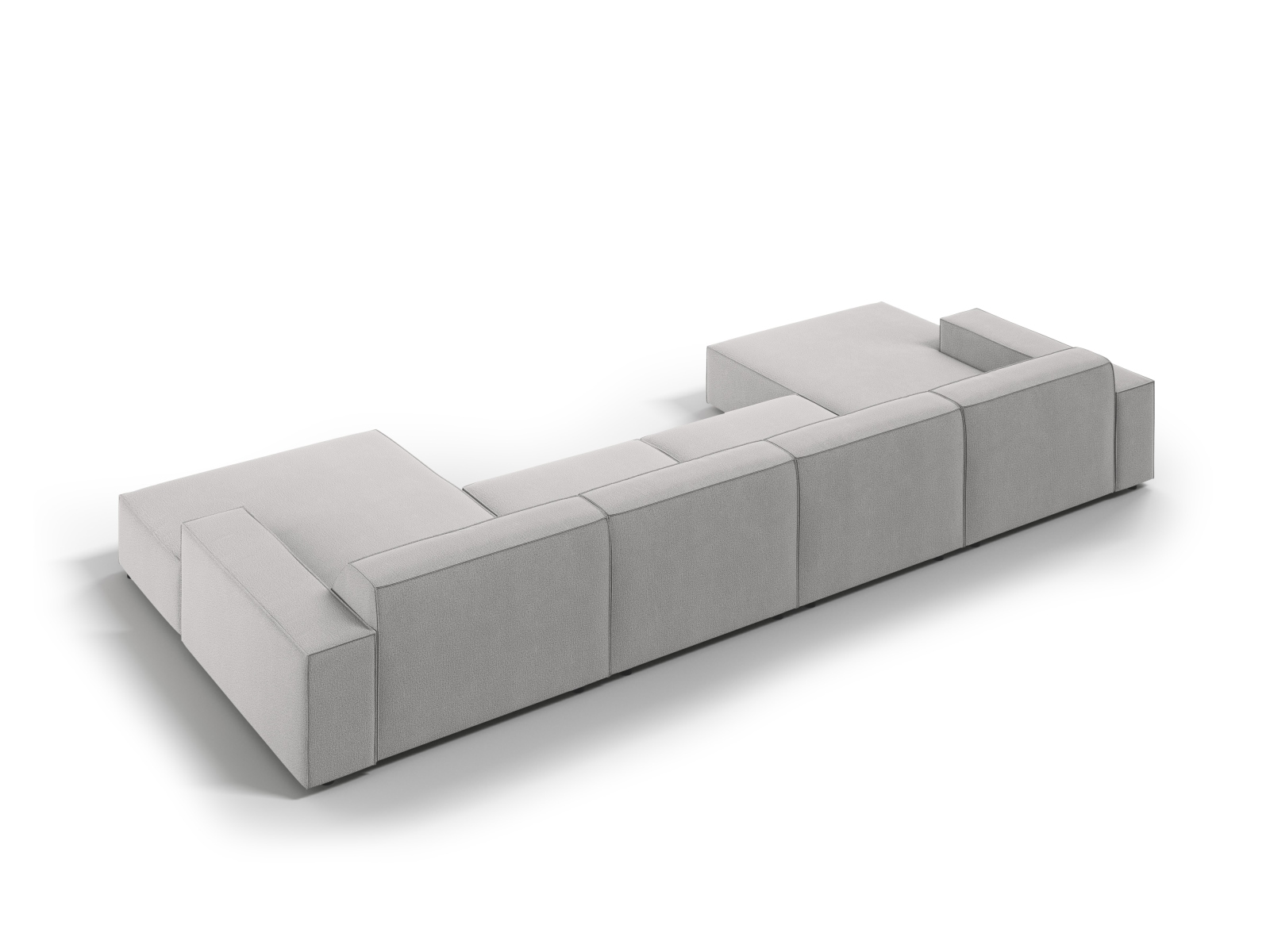 Modular Panoramic Sofa, "Jodie", 6 Seats, 364x162x77