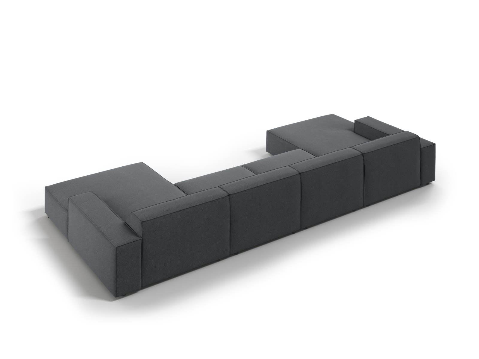 Modular Panoramic Sofa, "Jodie", 6 Seats, 364x162x77