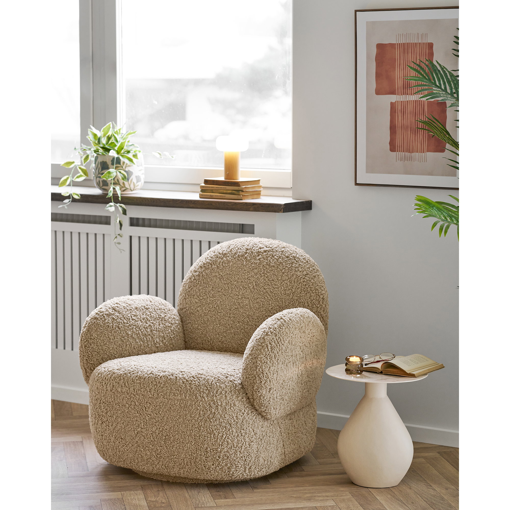 Messina Lounge chair with swivel function