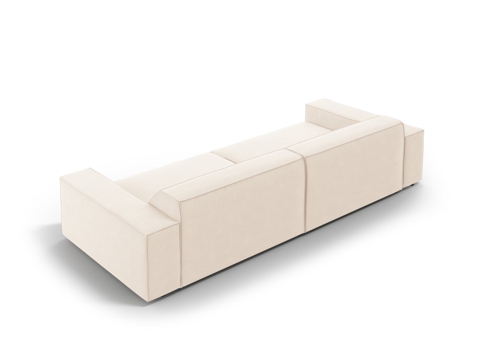 Velvet Modular Sofa, "Jodie", 4 Seats, 244x99x77