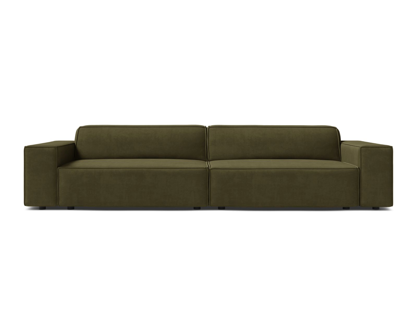 Velvet Modular Sofa, "Jodie", 4 Seats, 244x99x77