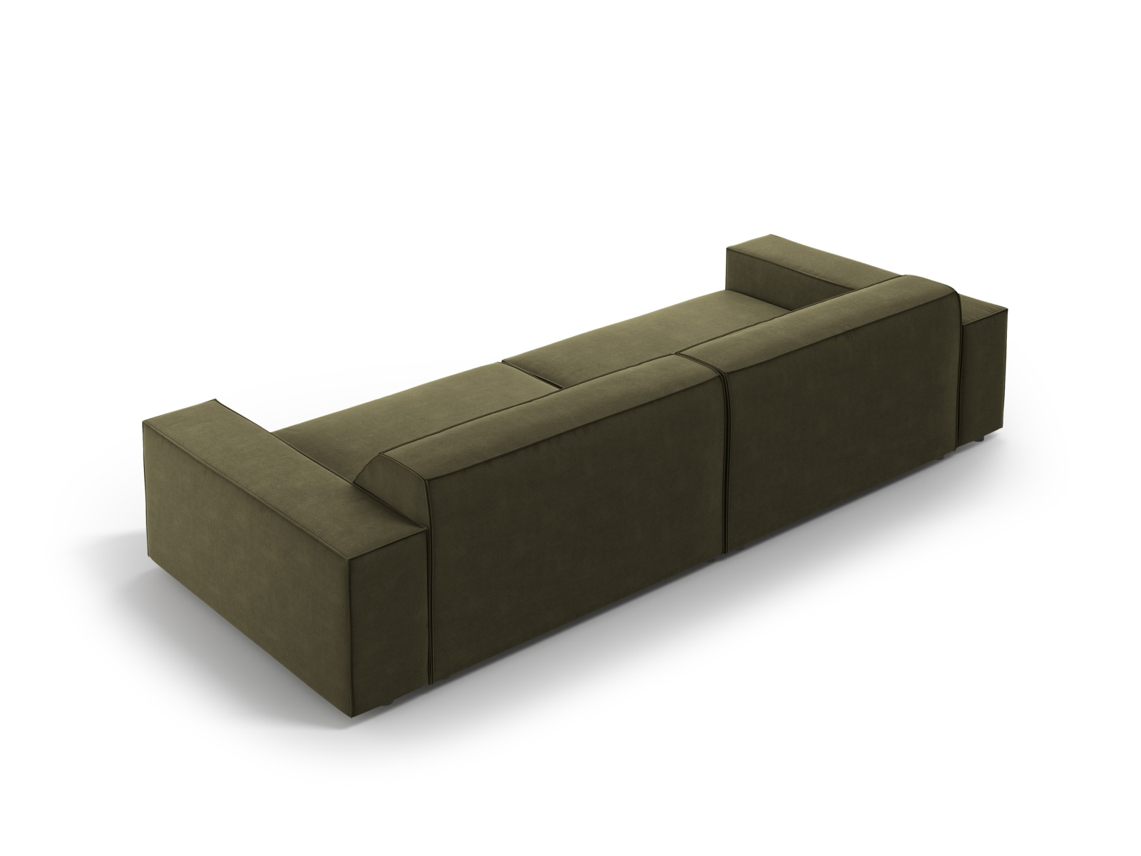 Velvet Modular Sofa, "Jodie", 4 Seats, 244x99x77
