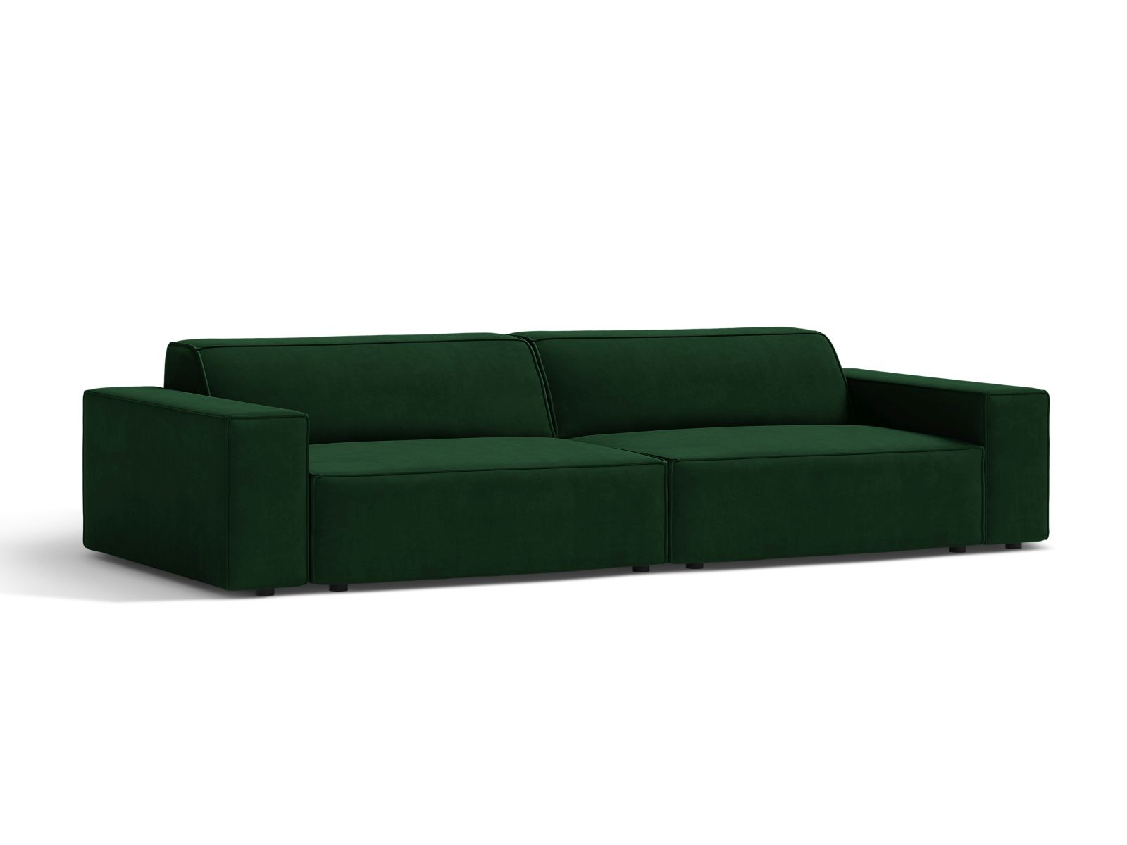 Velvet Modular Sofa, "Jodie", 4 Seats, 244x99x77