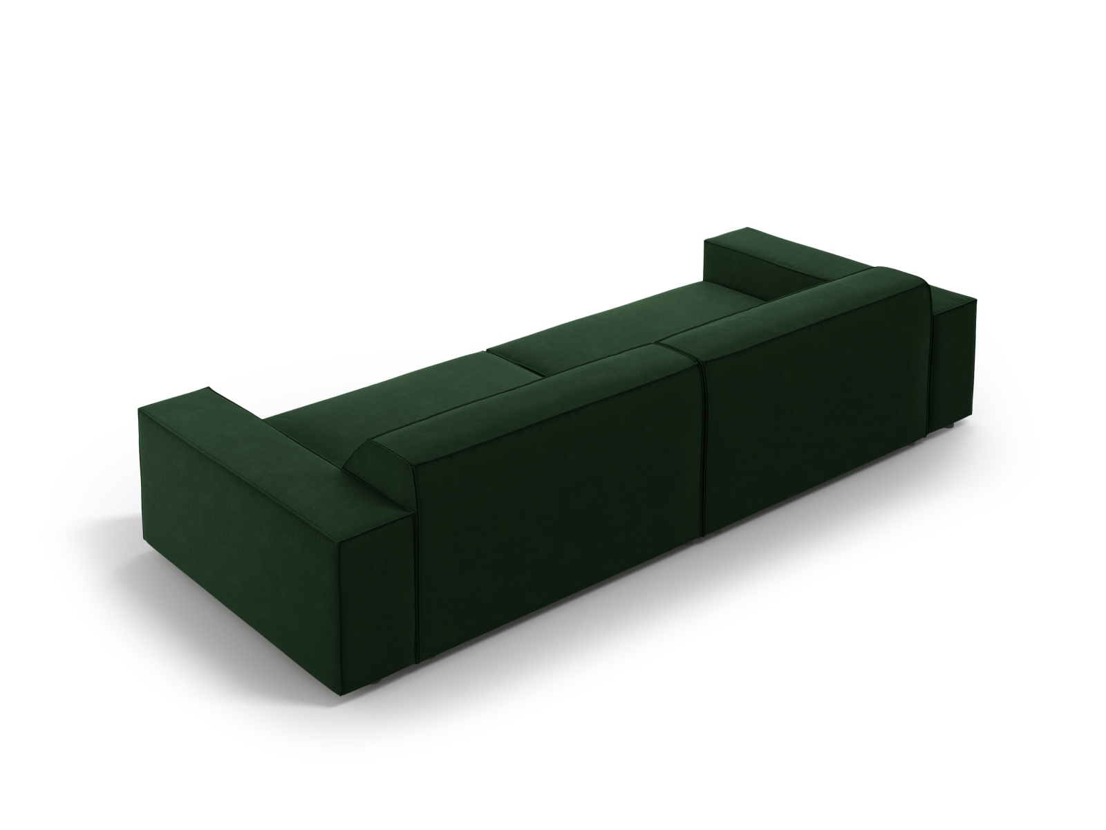 Velvet Modular Sofa, "Jodie", 4 Seats, 244x99x77