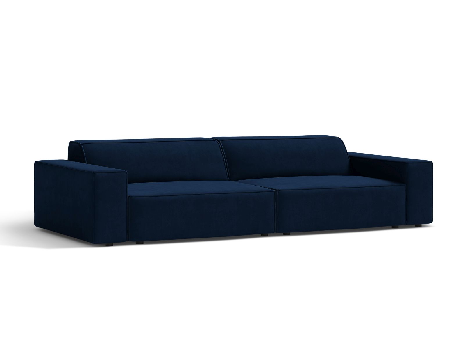 Velvet Modular Sofa, "Jodie", 4 Seats, 244x99x77