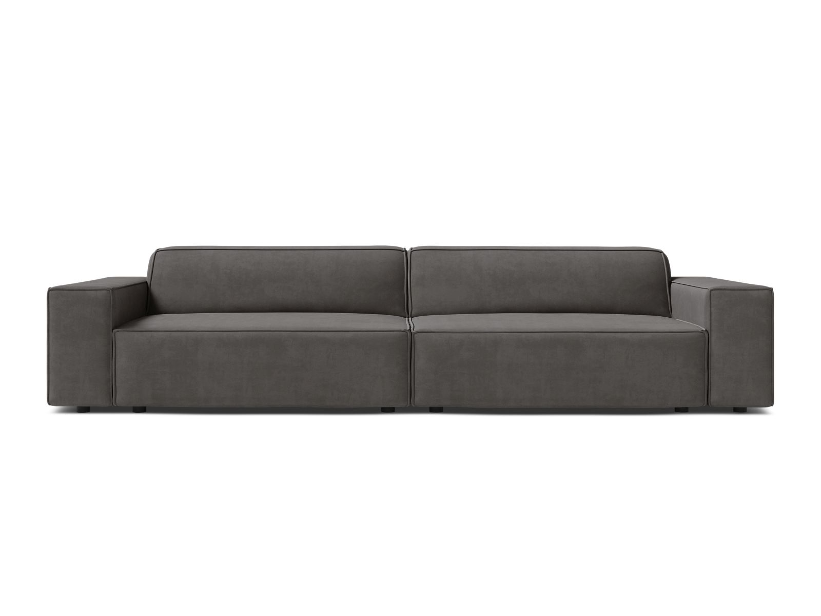 Velvet Modular Sofa, "Jodie", 4 Seats, 244x99x77