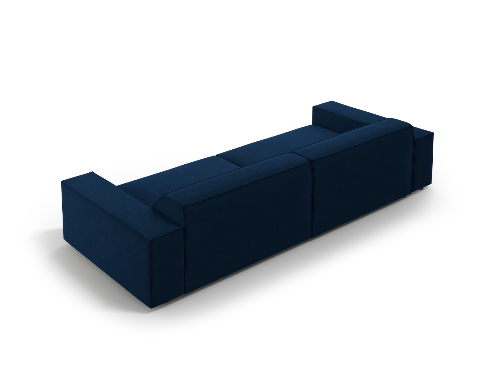 Velvet Modular Sofa, "Jodie", 4 Seats, 244x99x77
