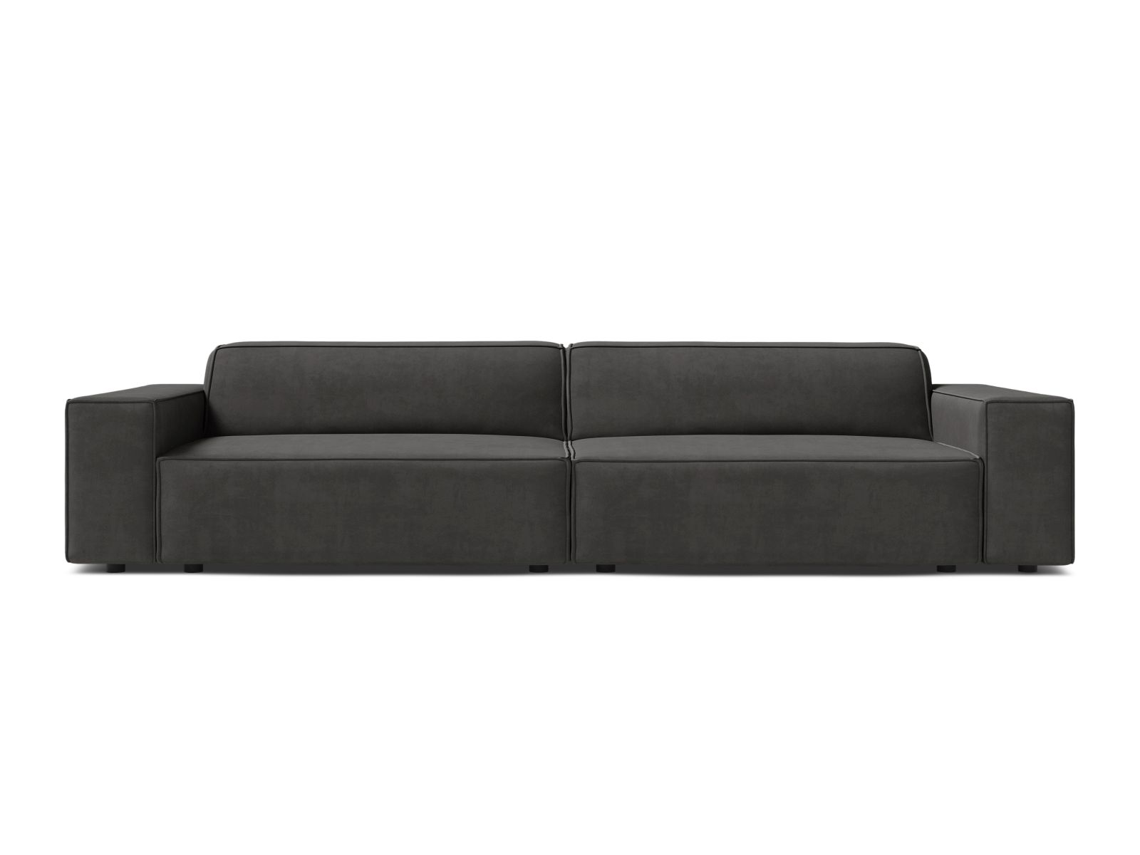 Velvet Modular Sofa, "Jodie", 4 Seats, 244x99x77