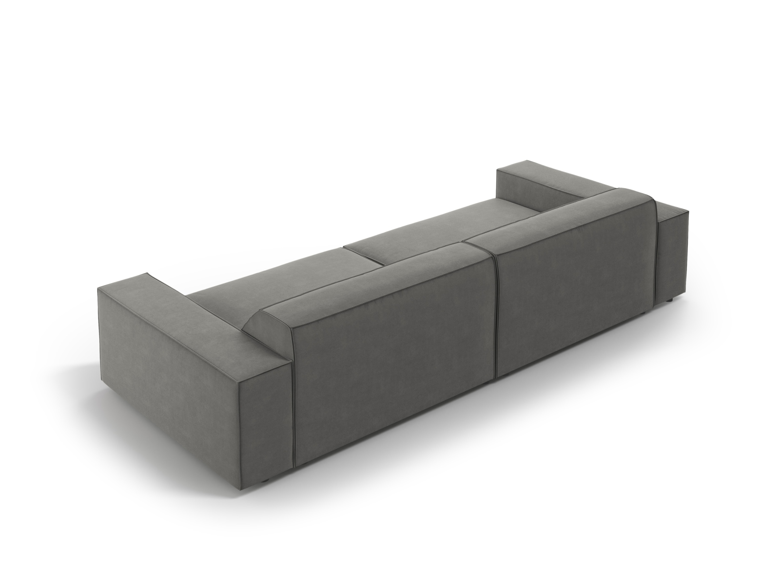 Velvet Modular Sofa, "Jodie", 4 Seats, 244x99x77