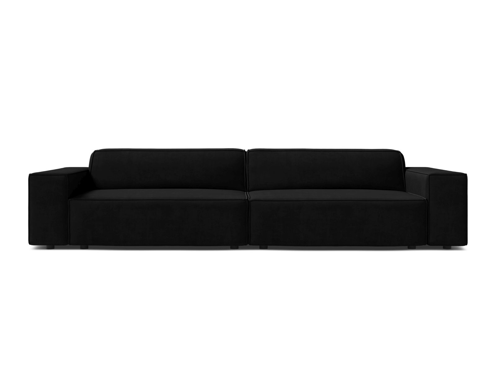 Velvet Modular Sofa, "Jodie", 4 Seats, 244x99x77