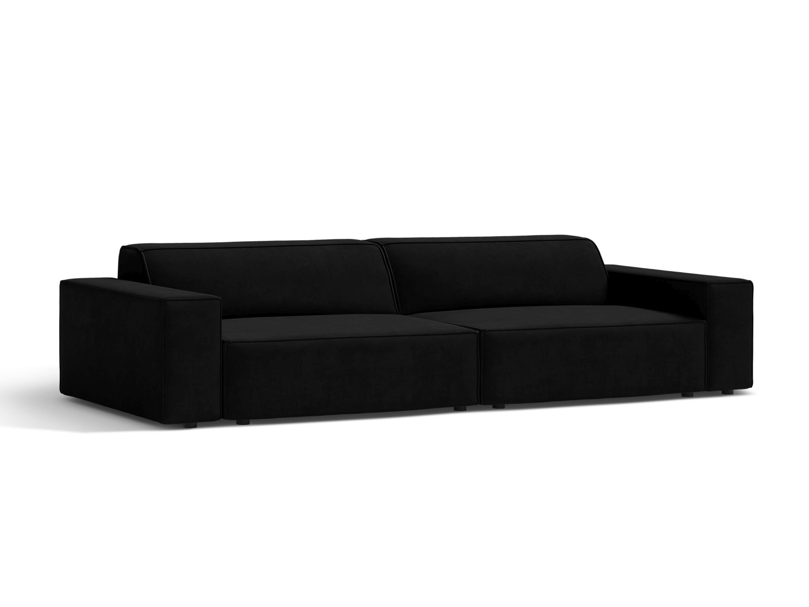 Velvet Modular Sofa, "Jodie", 4 Seats, 244x99x77