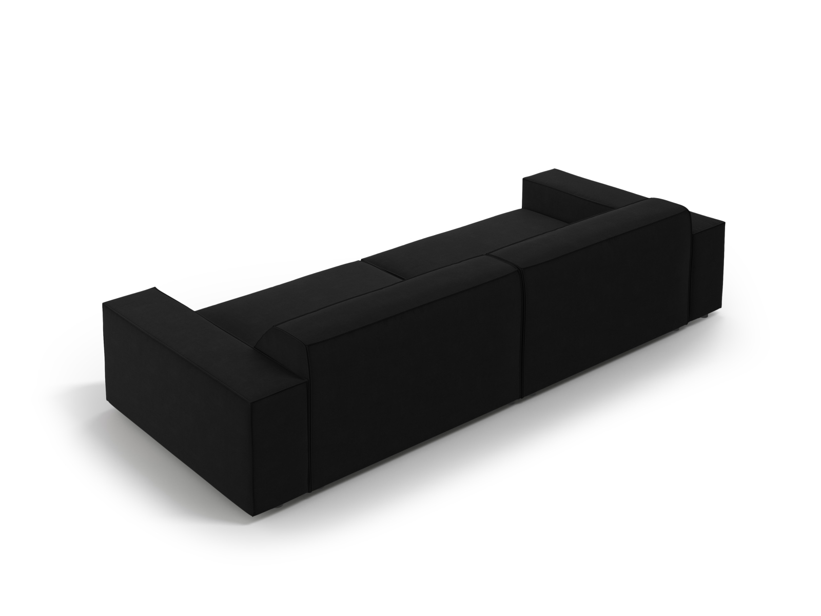 Velvet Modular Sofa, "Jodie", 4 Seats, 244x99x77