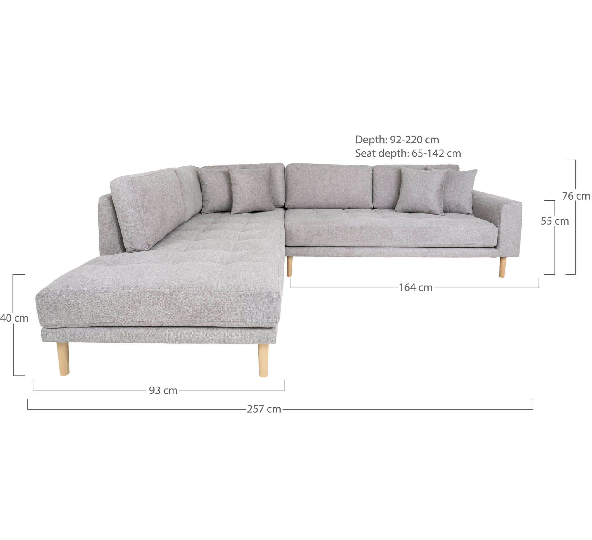 Lido Corner Sofa Open End