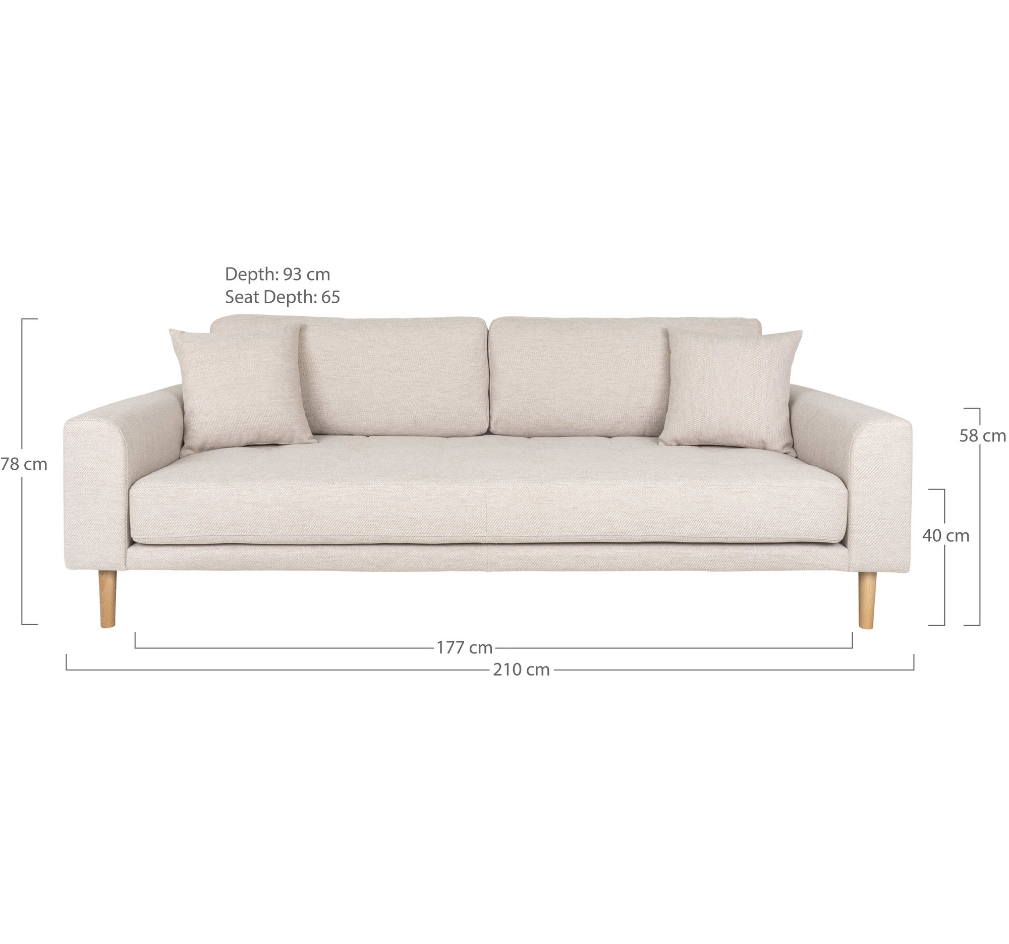 Lido 3 Seater Sofa
