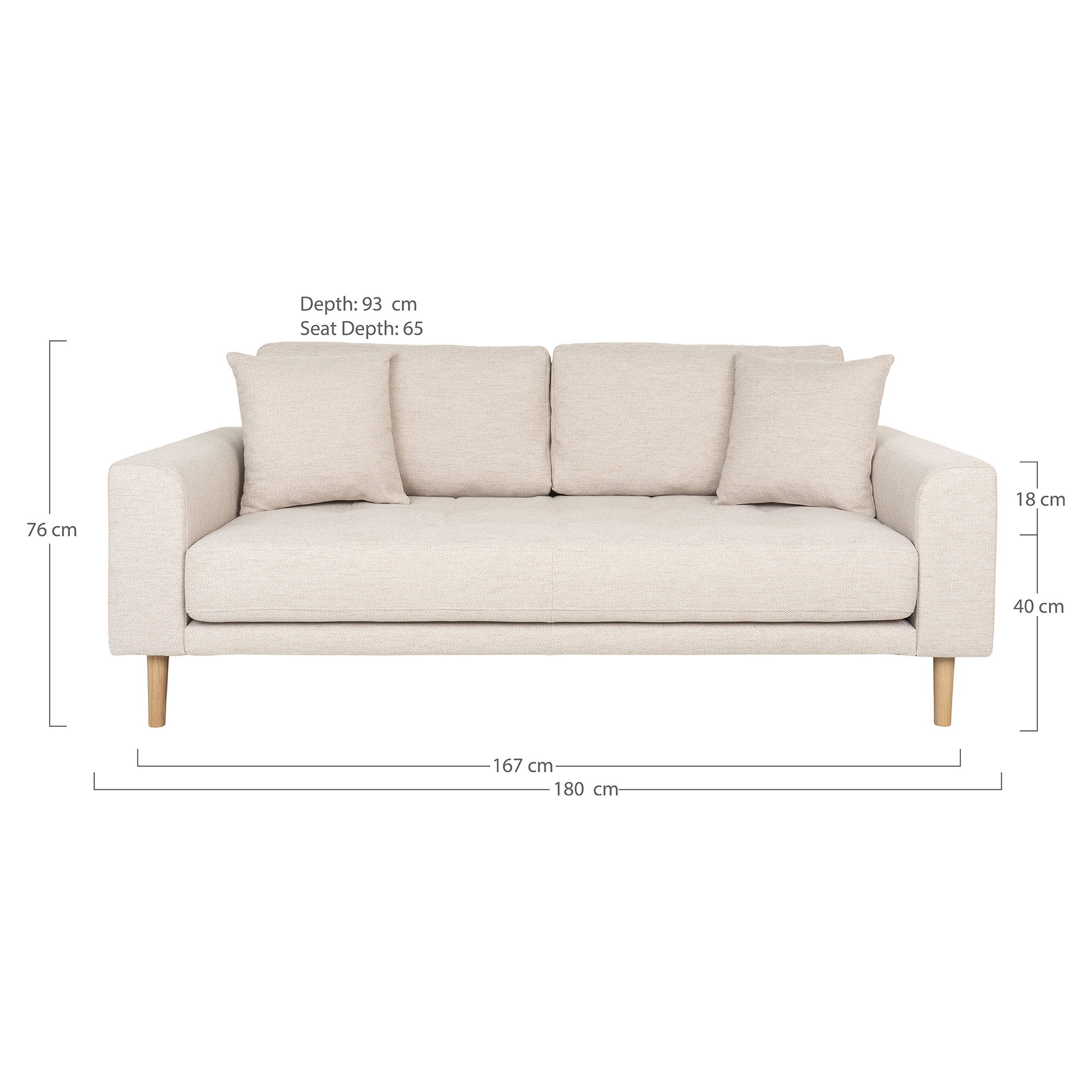 Lido 2.5 Seater Sofa